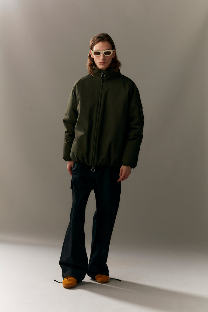 SHORT TRACKER POLY RAYON WINTER AW23 olive