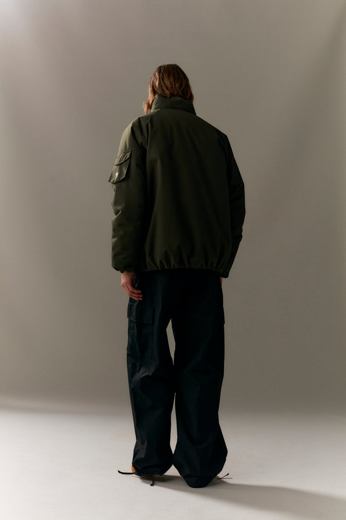 SHORT TRACKER POLY RAYON WINTER AW23 olive