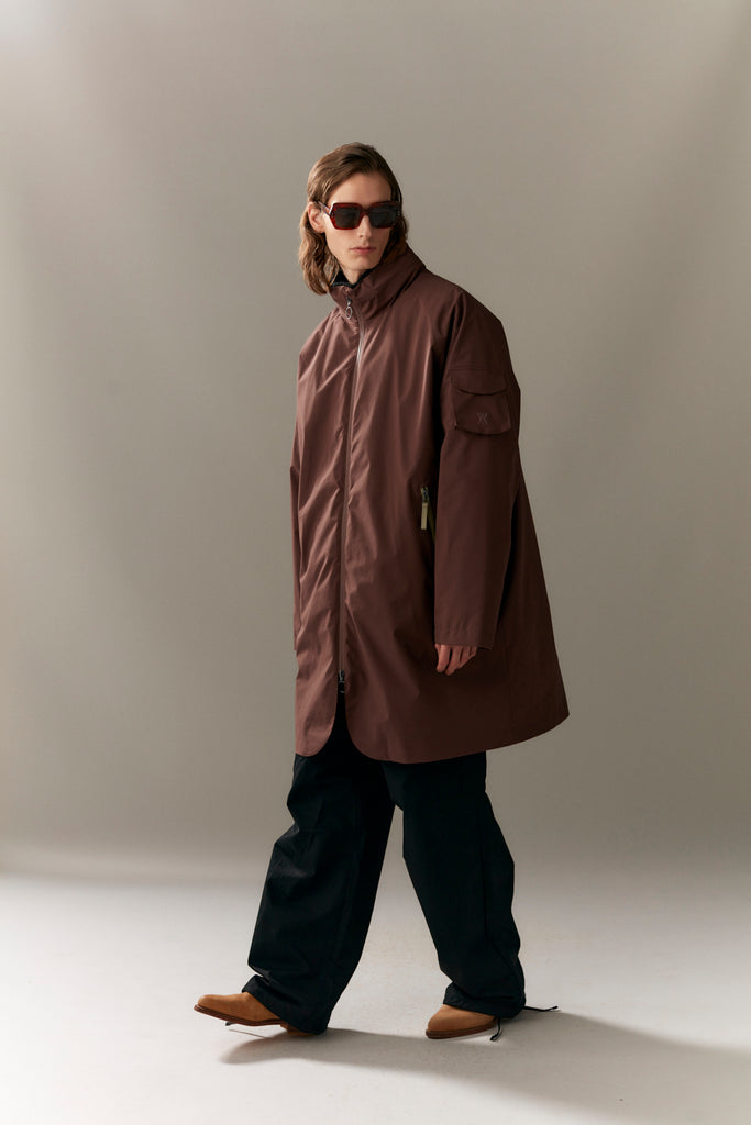 ROOMY ROSS G RE-DOWN RIB STOP AW23 rust