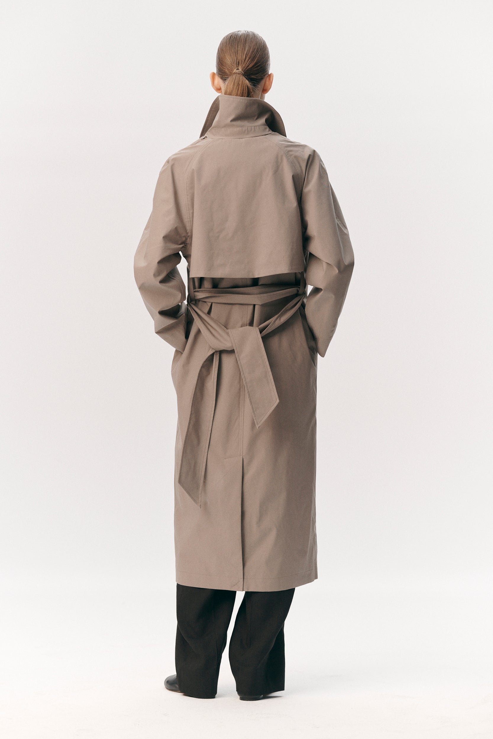 ROOMY TRENCH TECH TWILL SS26 LIGHT ARMY