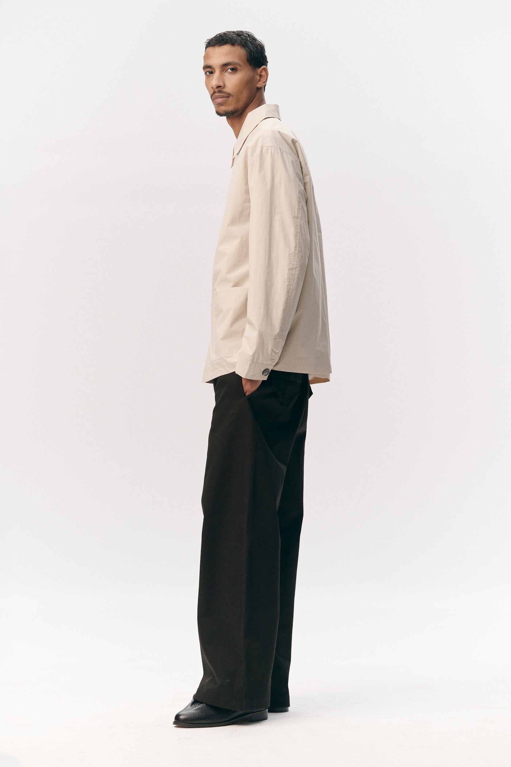 O-SHIRT NYLON SS26 BEIGE