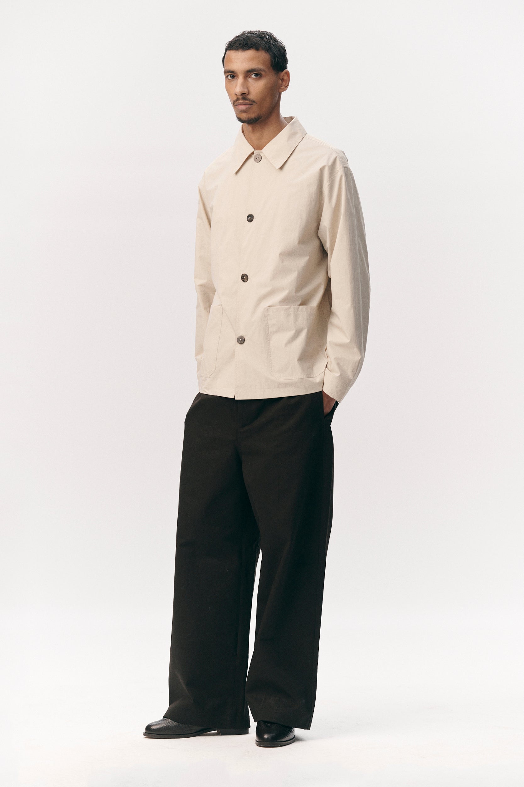 O-SHIRT NYLON SS26 BEIGE
