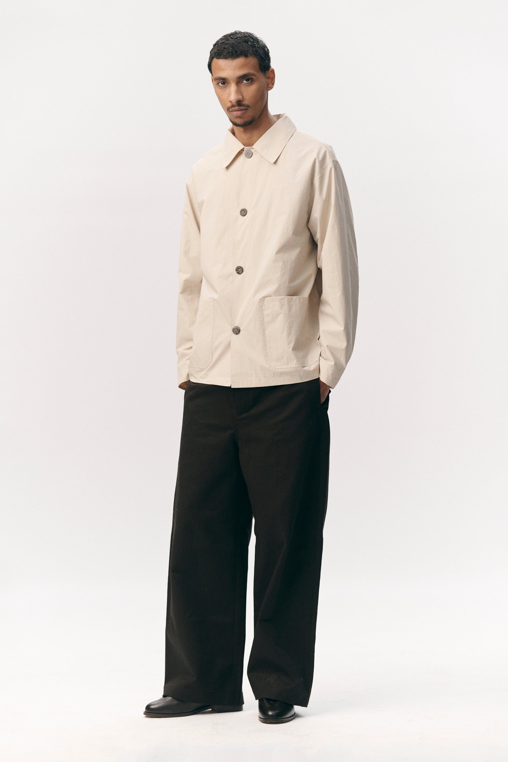 O-SHIRT NYLON SS26 BEIGE
