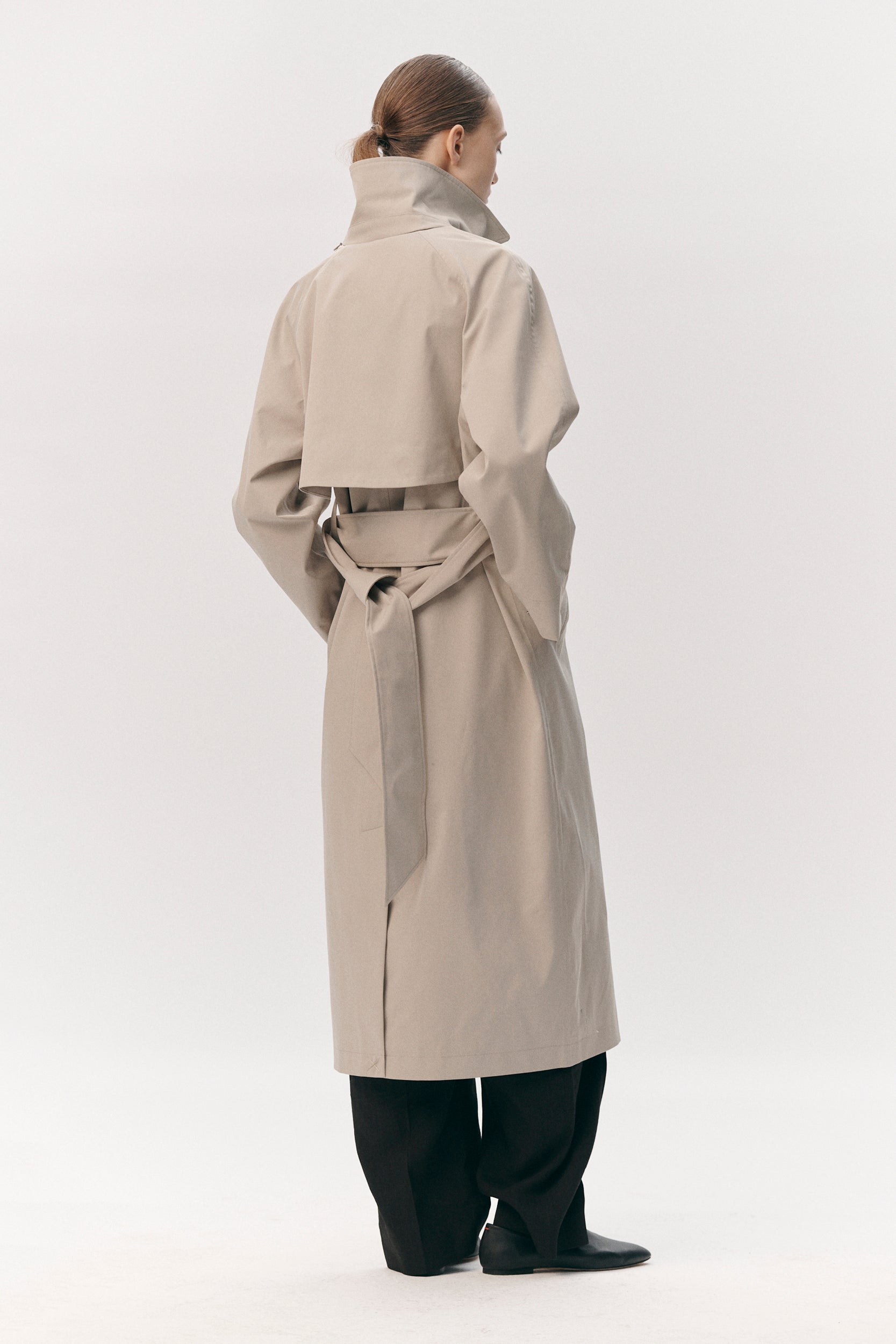 ROOMY TRENCH STRETCH TWILL SS26 LIGHT ARMY