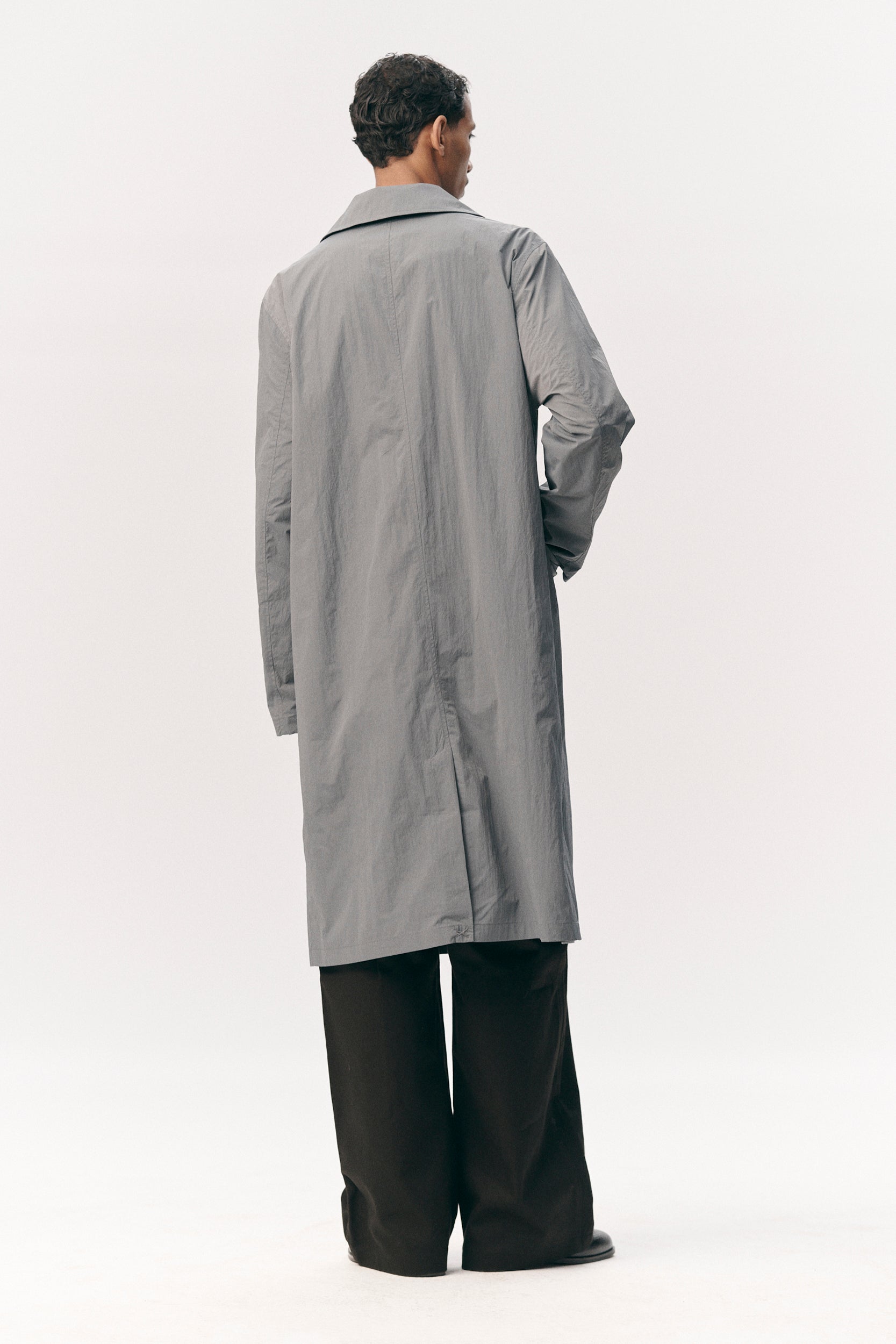 SHUVA C CRINCLE NYLON SS26 GREY BLUE