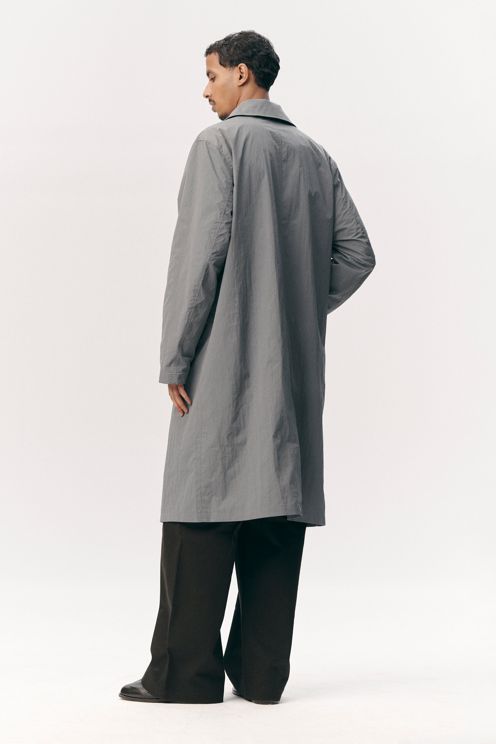 SHUVA C CRINCLE NYLON SS26 GREY BLUE