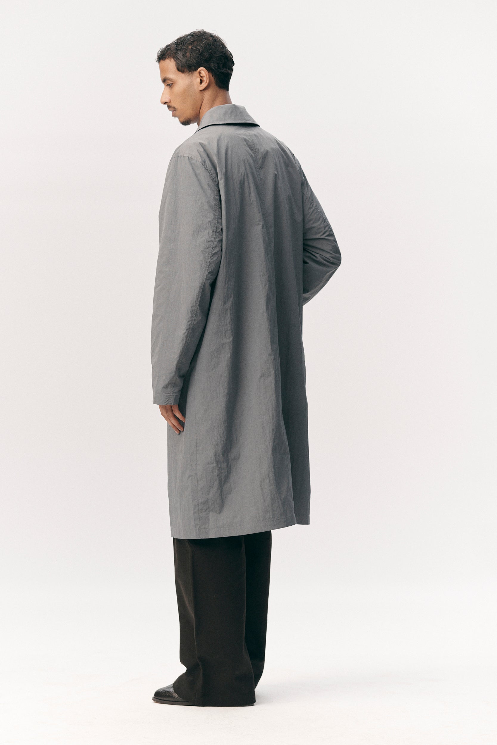 SHUVA C CRINCLE NYLON SS26 GREY BLUE
