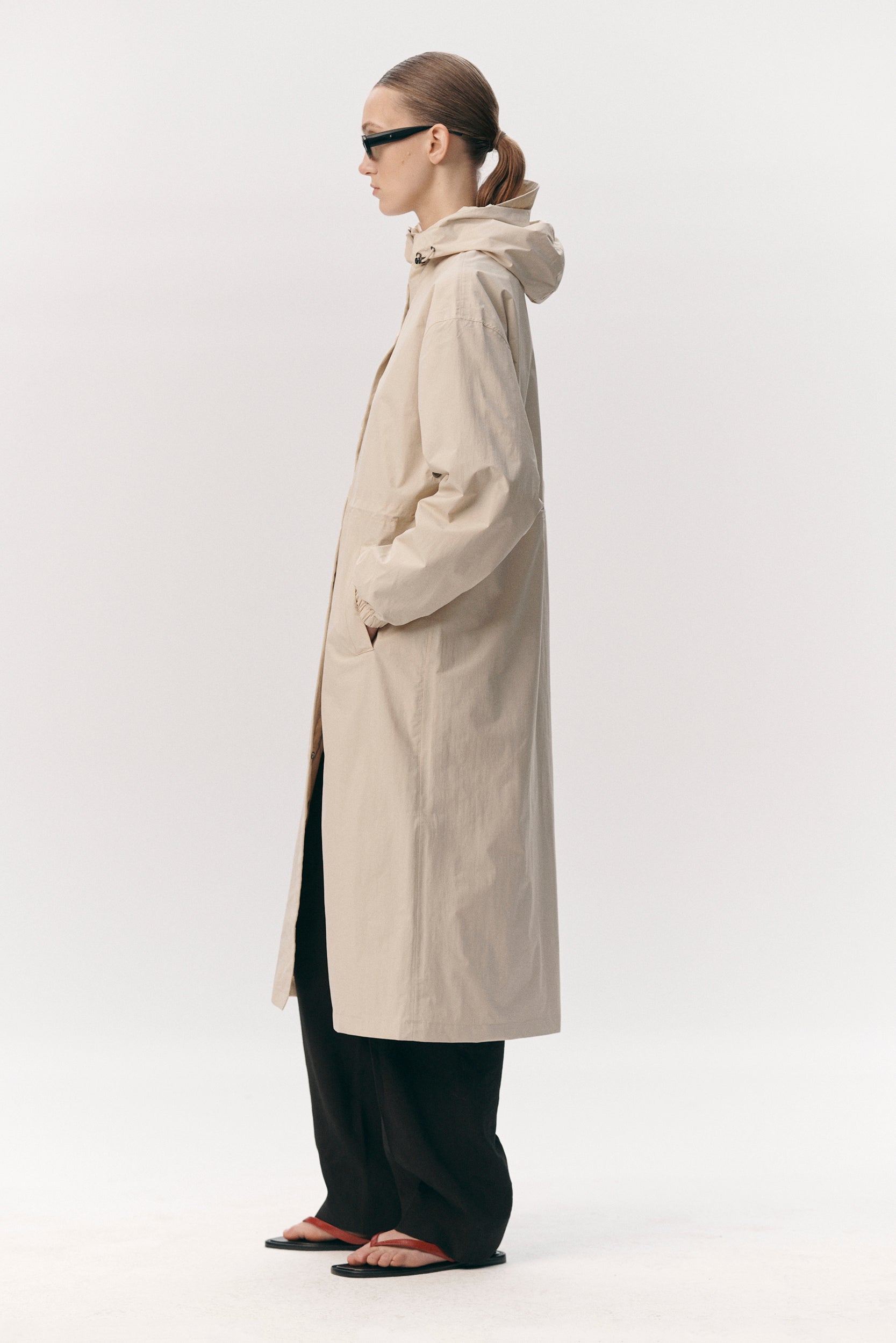 ROOMY LONG TUBE NYLON SS26 BEIGE
