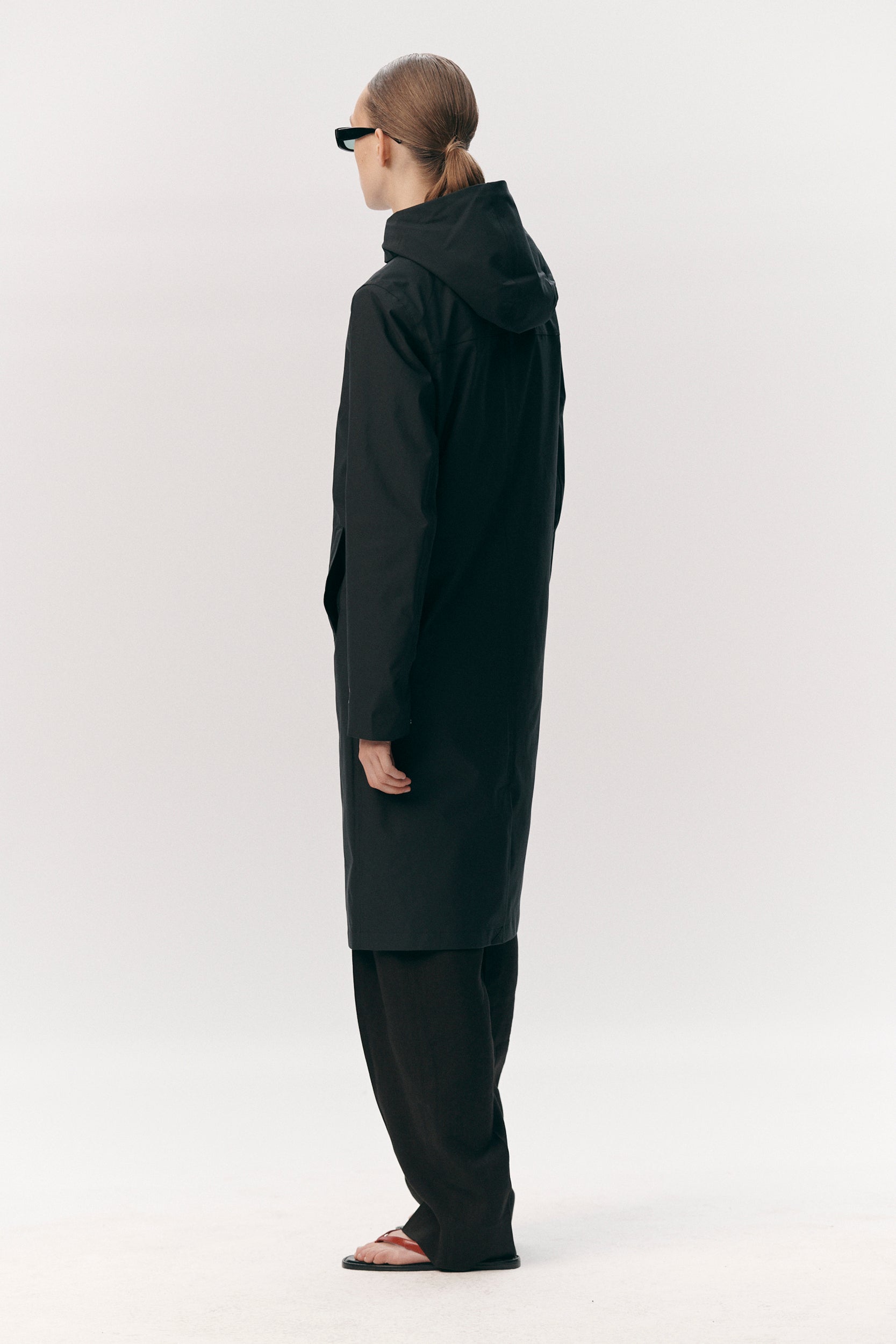 NOT SO LONG TUBE STRETCH TWILL SS26 NAVY