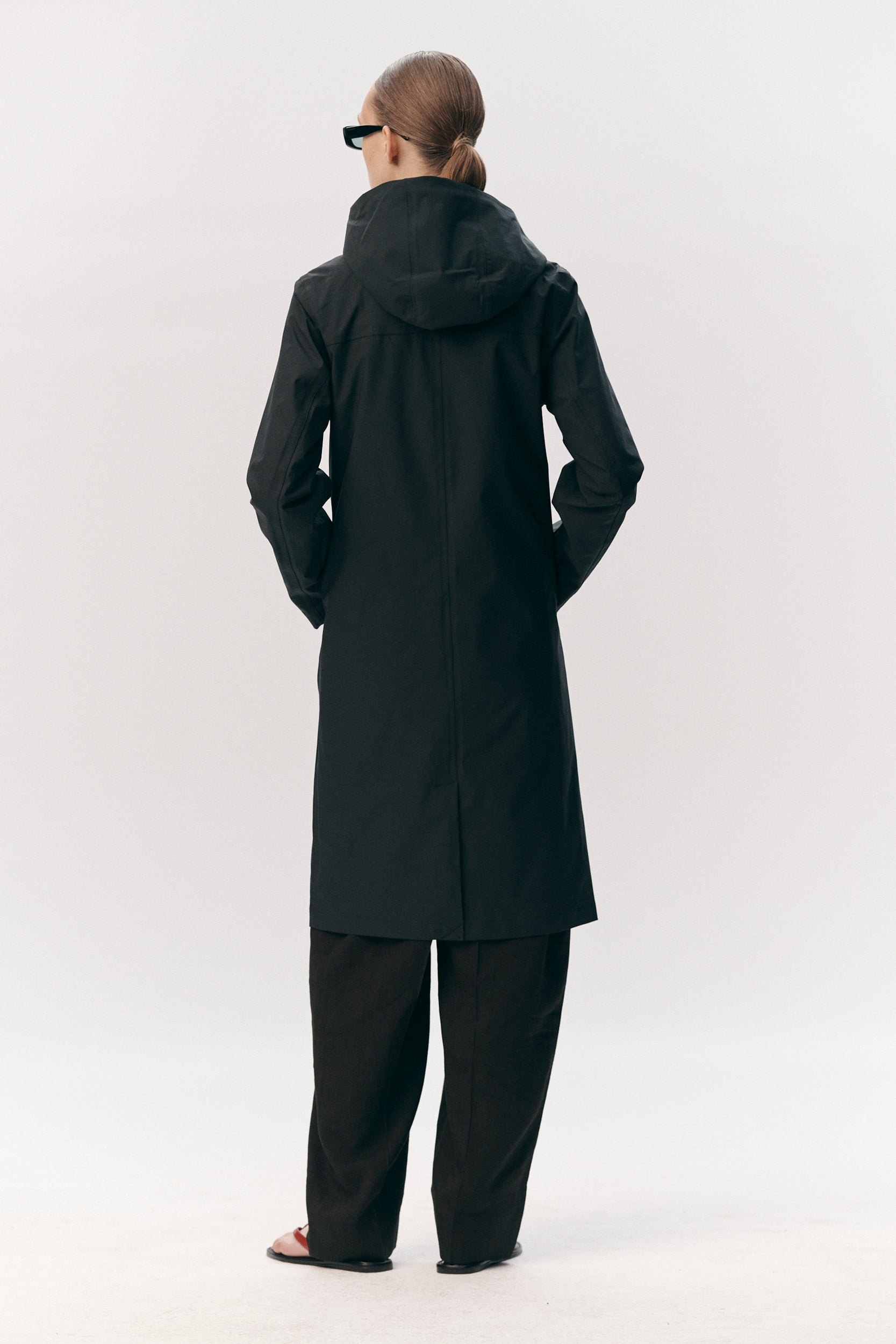 NOT SO LONG TUBE STRETCH TWILL SS26 NAVY