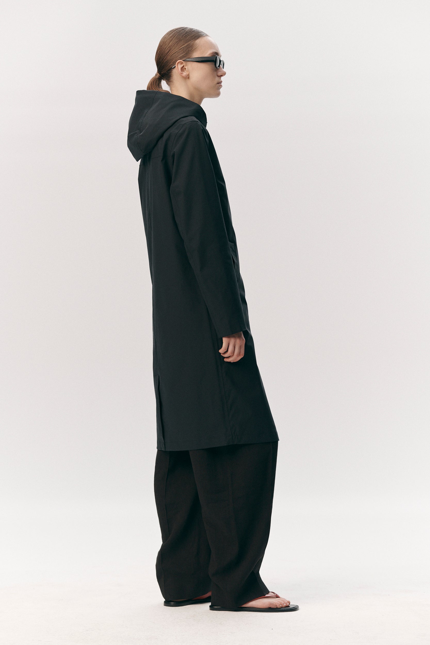 NOT SO LONG TUBE STRETCH TWILL SS26 NAVY