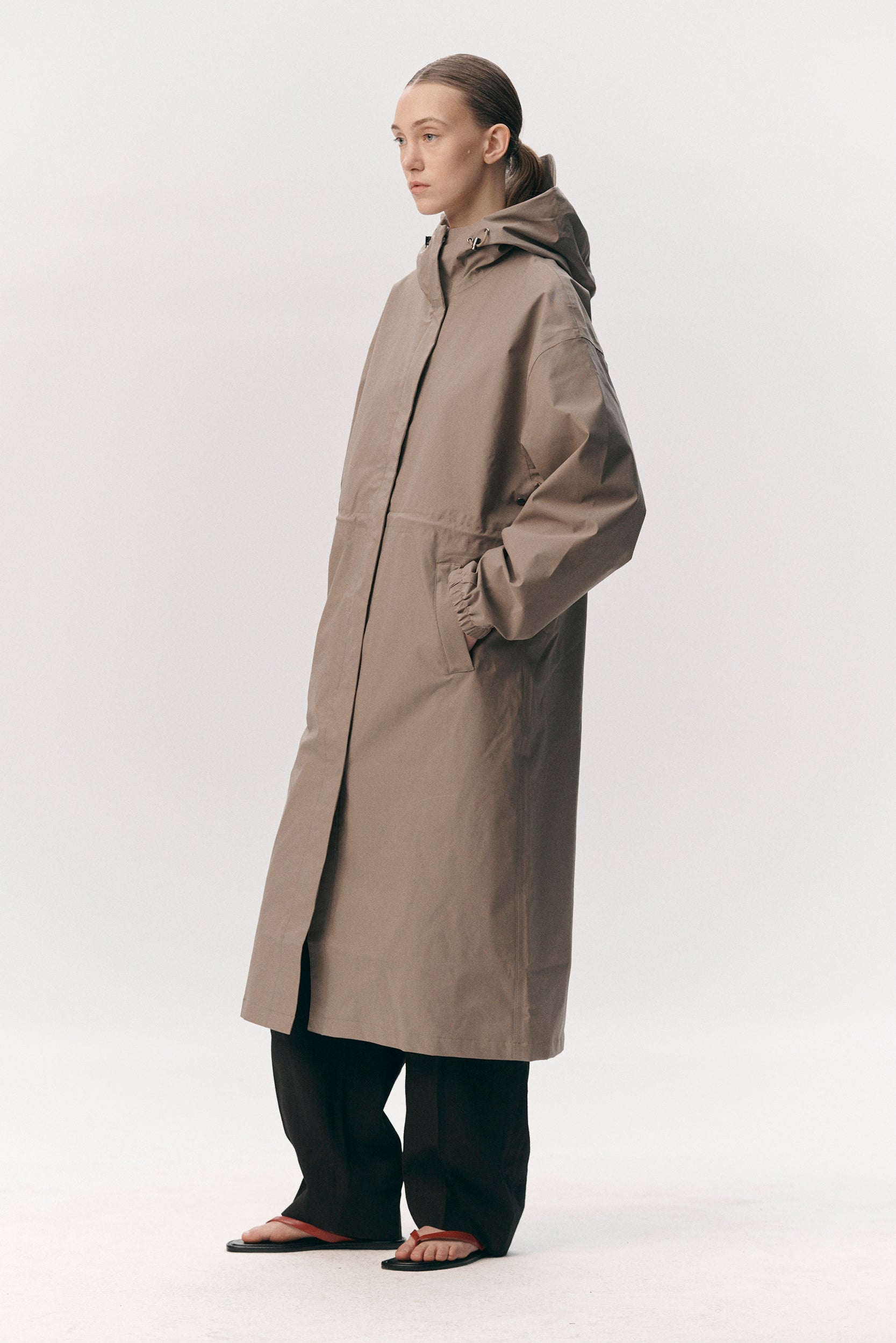 ROOMY LONG TUBE TWILL SS26 LIGHT ARMY