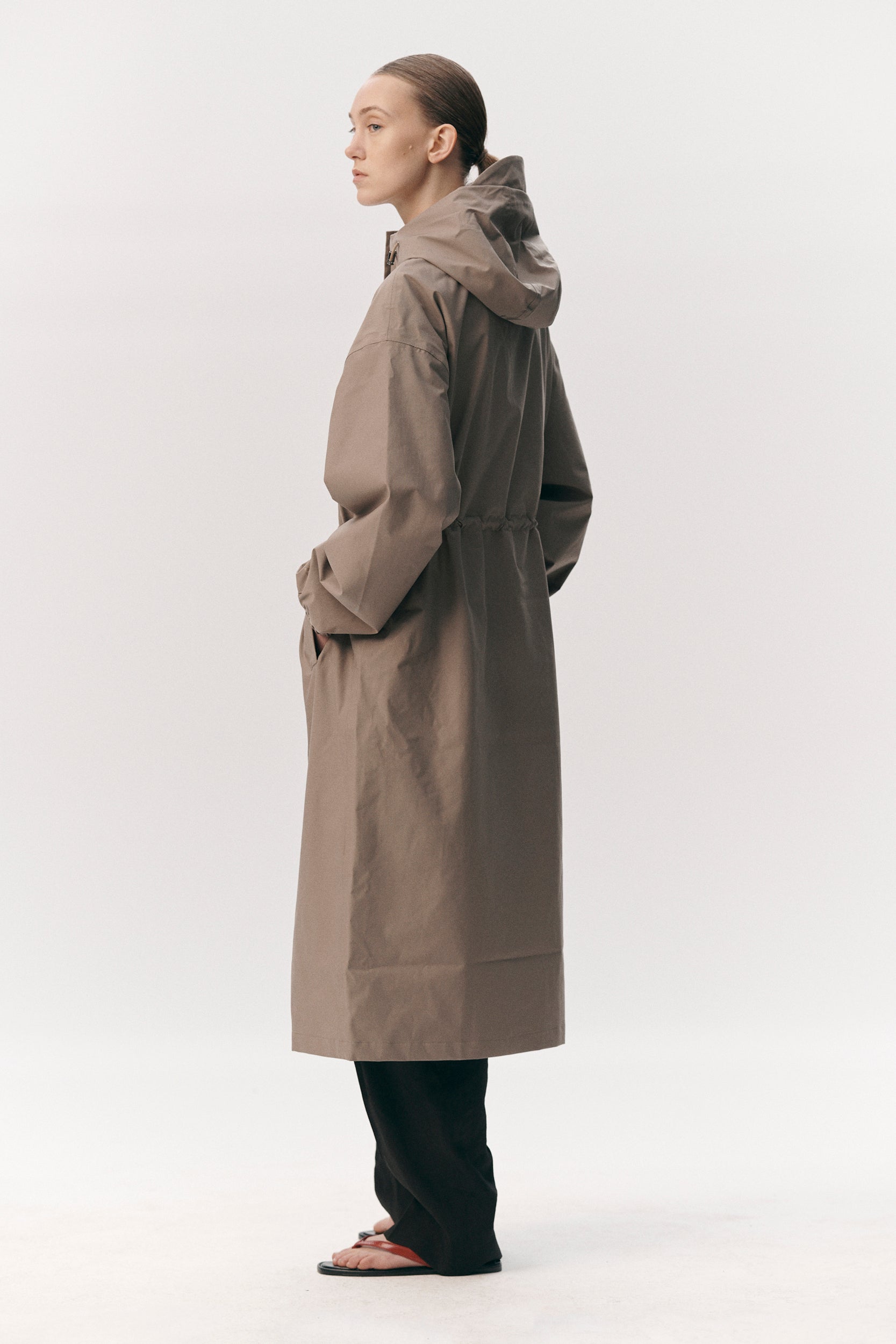 ROOMY LONG TUBE TWILL SS26 LIGHT ARMY