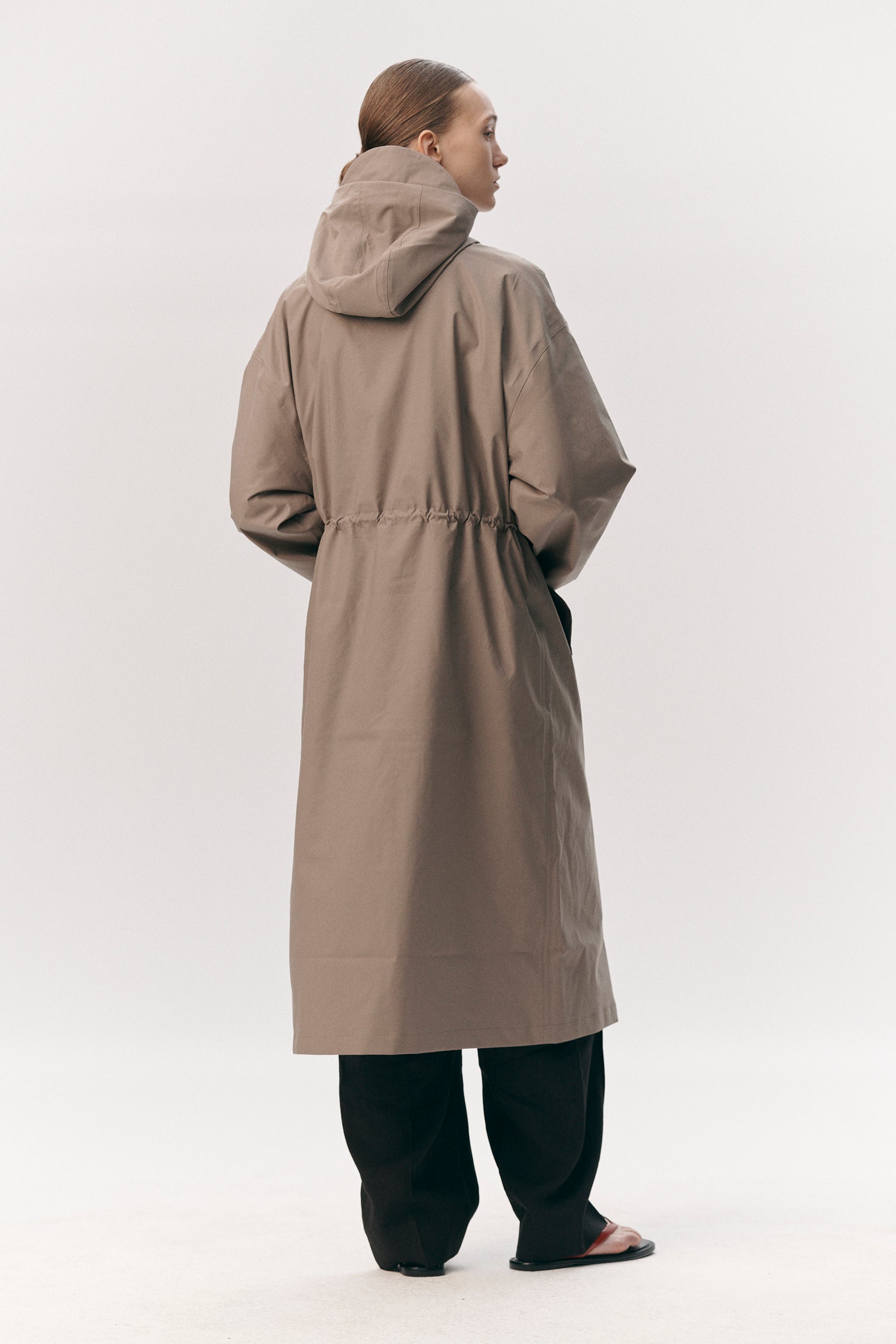 ROOMY LONG TUBE TWILL SS26 LIGHT ARMY