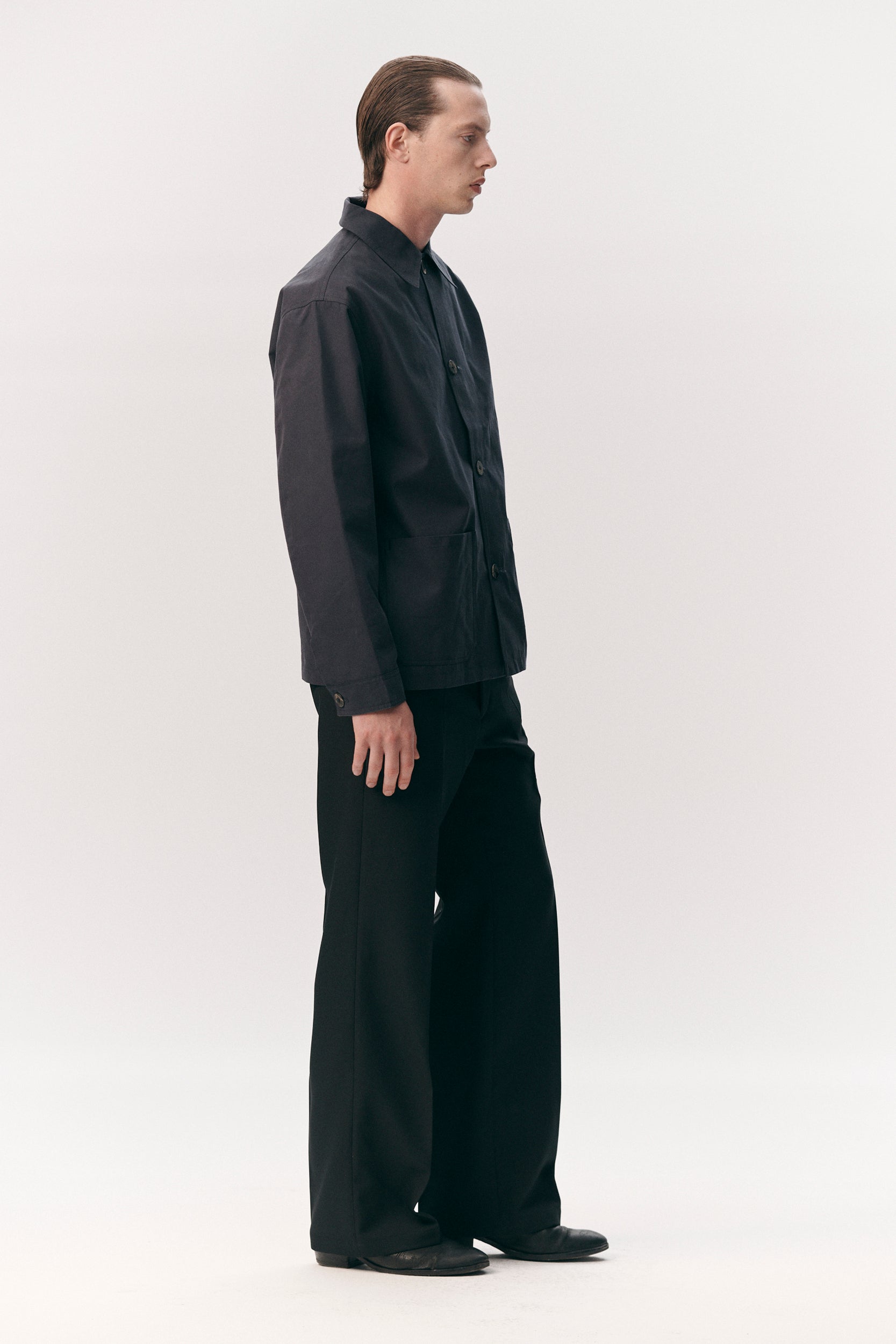 O-SHIRT BRUSHED COTTON SS26 NAVY