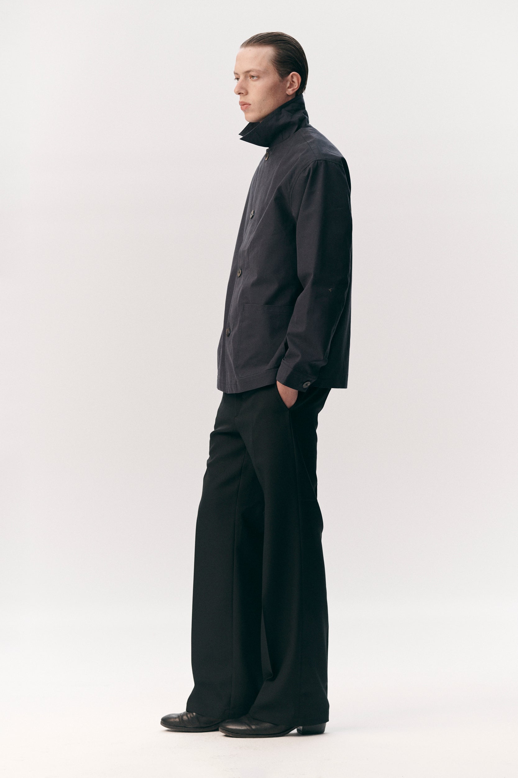 O-SHIRT BRUSHED COTTON SS26 NAVY