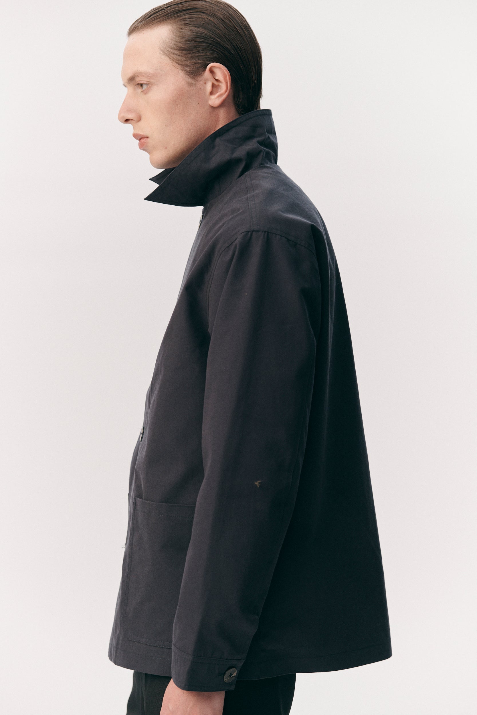 O-SHIRT BRUSHED COTTON SS26 NAVY