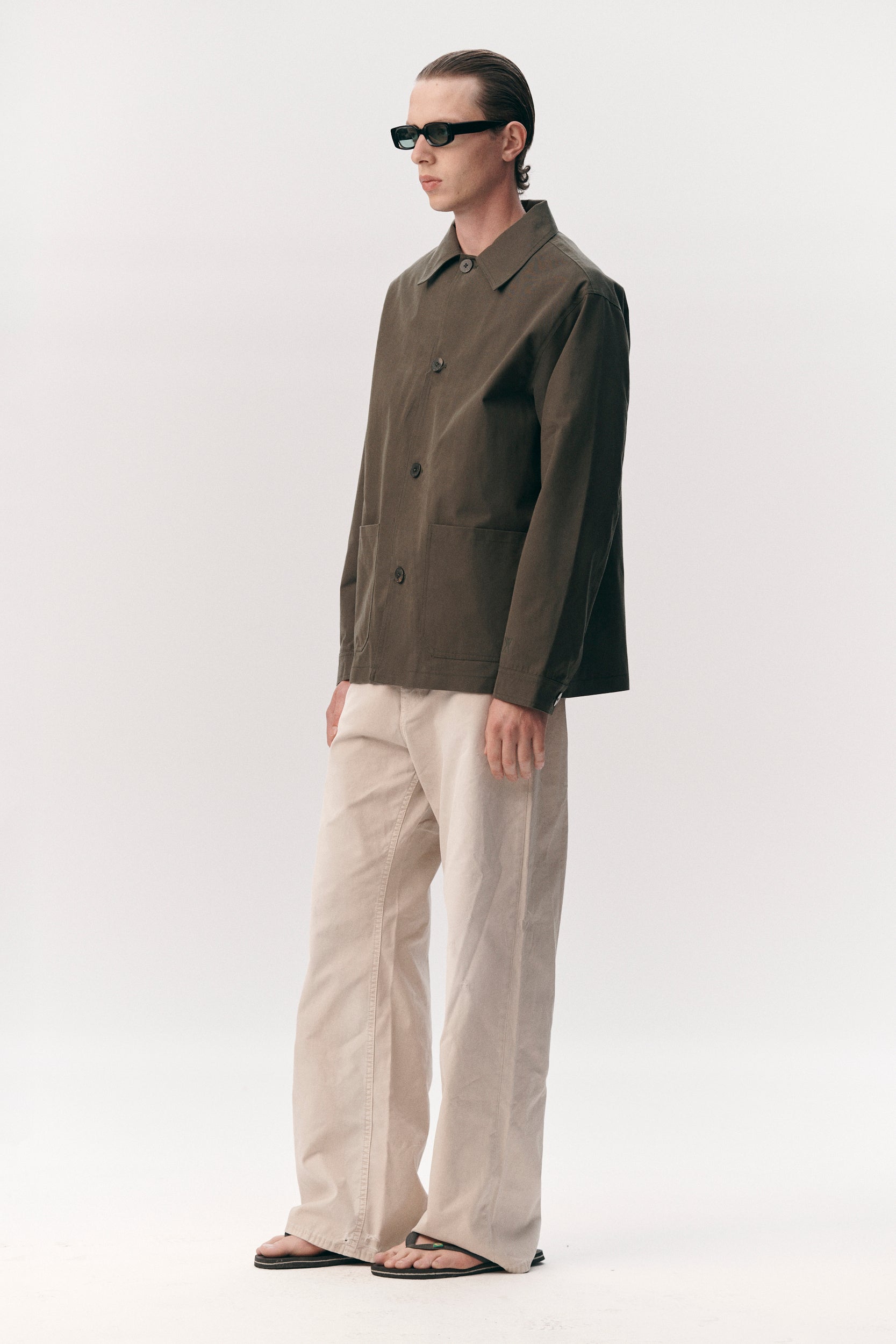 O-SHIRT BRUSHED COTTON SS26 ARMY