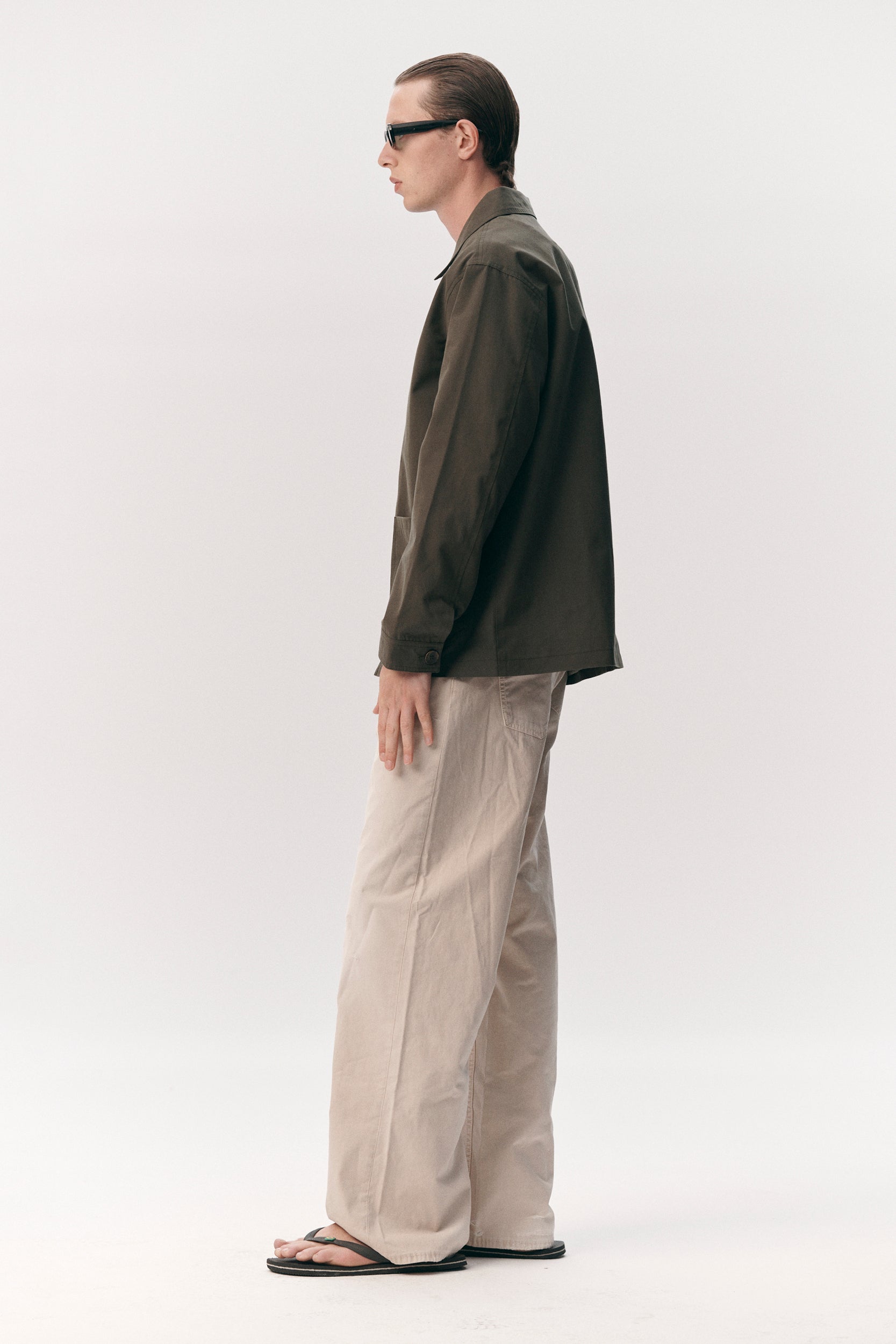 O-SHIRT BRUSHED COTTON SS26 ARMY