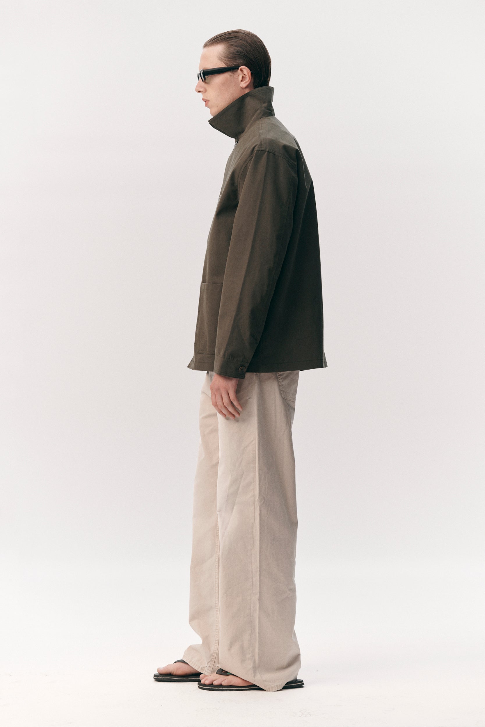 O-SHIRT BRUSHED COTTON SS26 ARMY