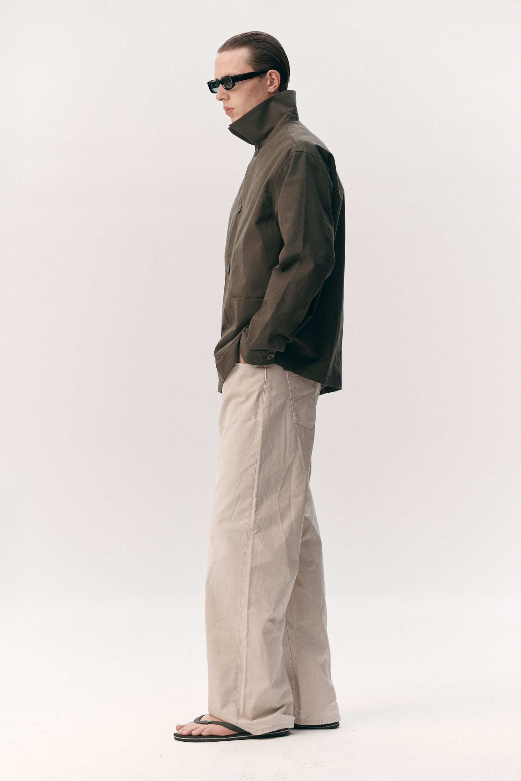 O-SHIRT BRUSHED COTTON SS26 ARMY
