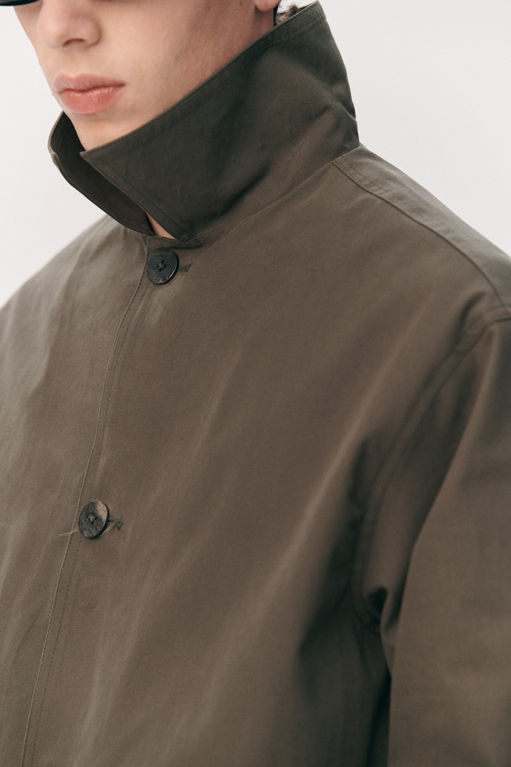O-SHIRT BRUSHED COTTON SS26 ARMY