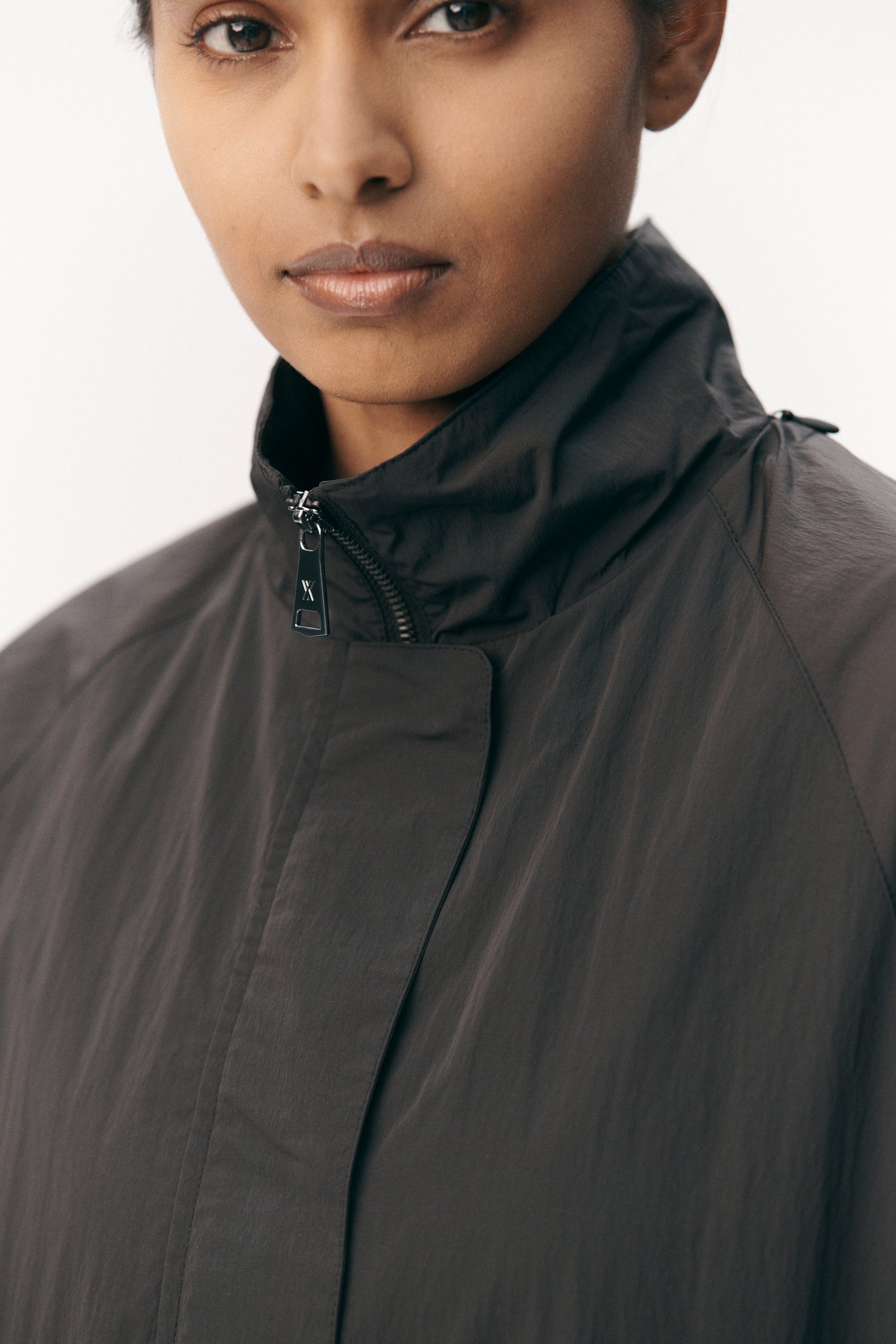 MILLY TERRY CRINCLE NYLON SS26 BLACK