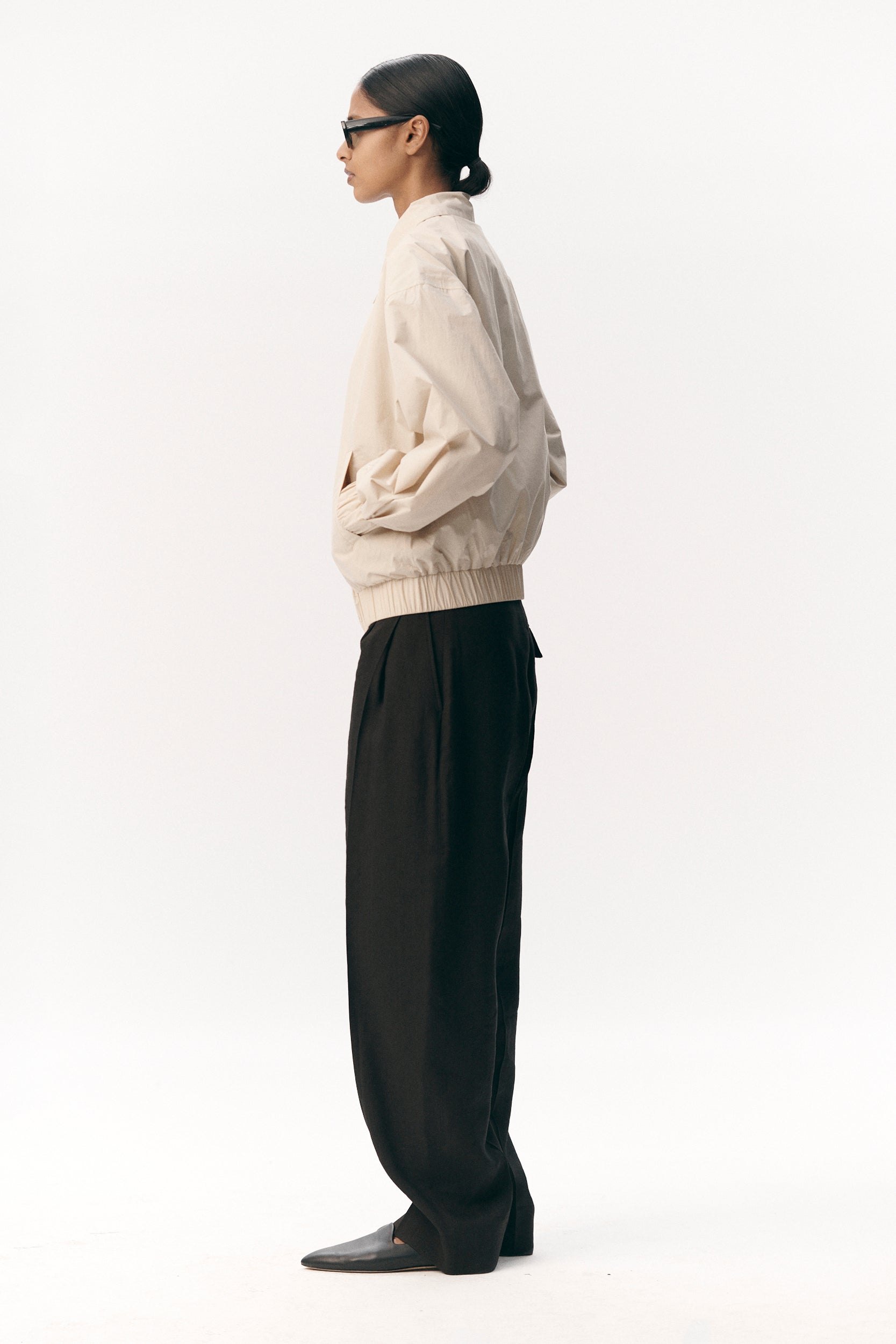SHORT TRACKER WM NYLON SS26 BEIGE