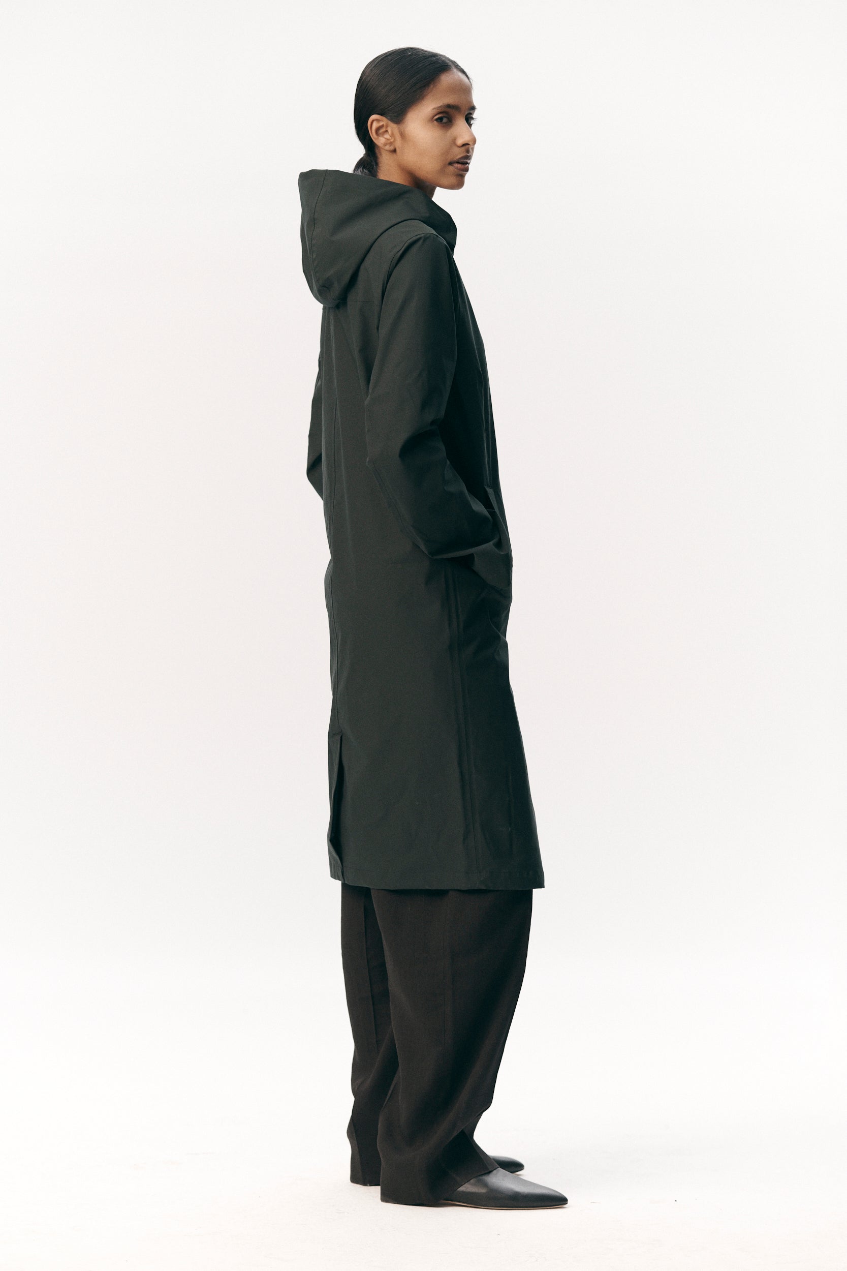 NOT SO LONG TUBE STRETCH TWILL SS26 DEEP FOREST