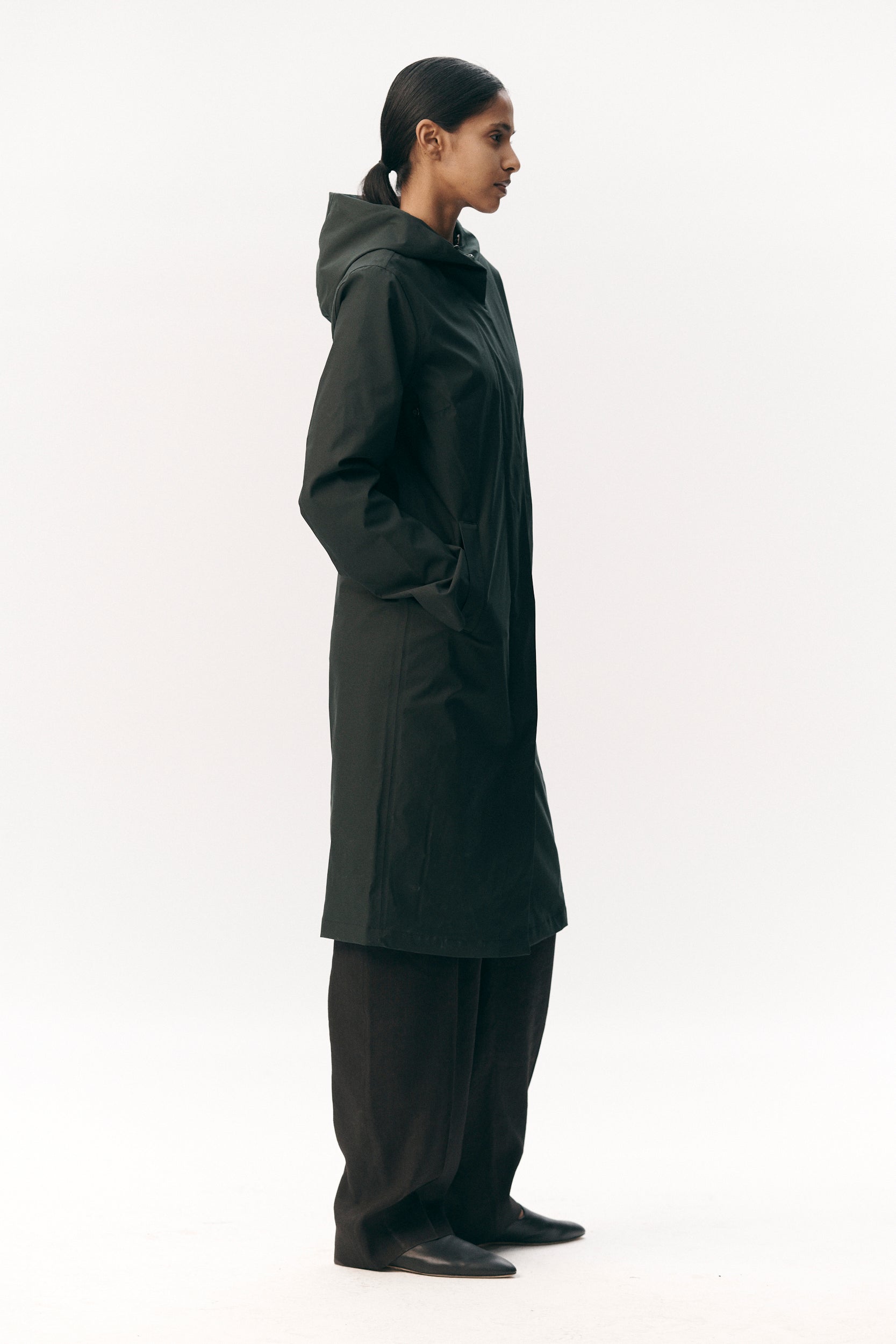 NOT SO LONG TUBE STRETCH TWILL SS26 DEEP FOREST