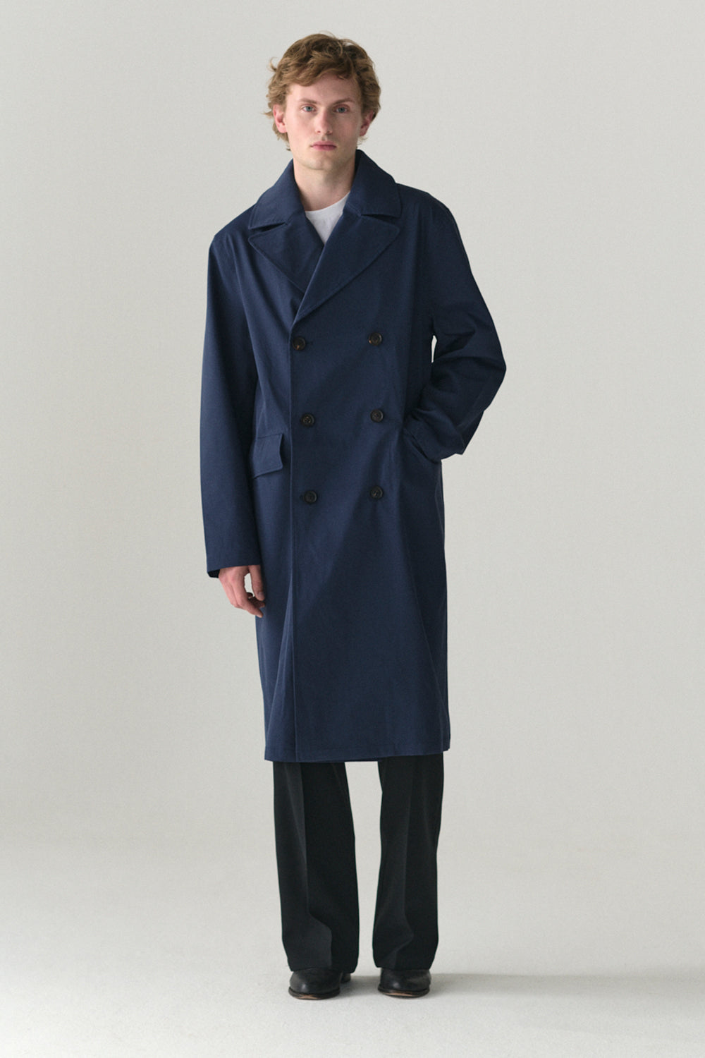 SHUVA C STRETCH TWILL SS25 NAVY