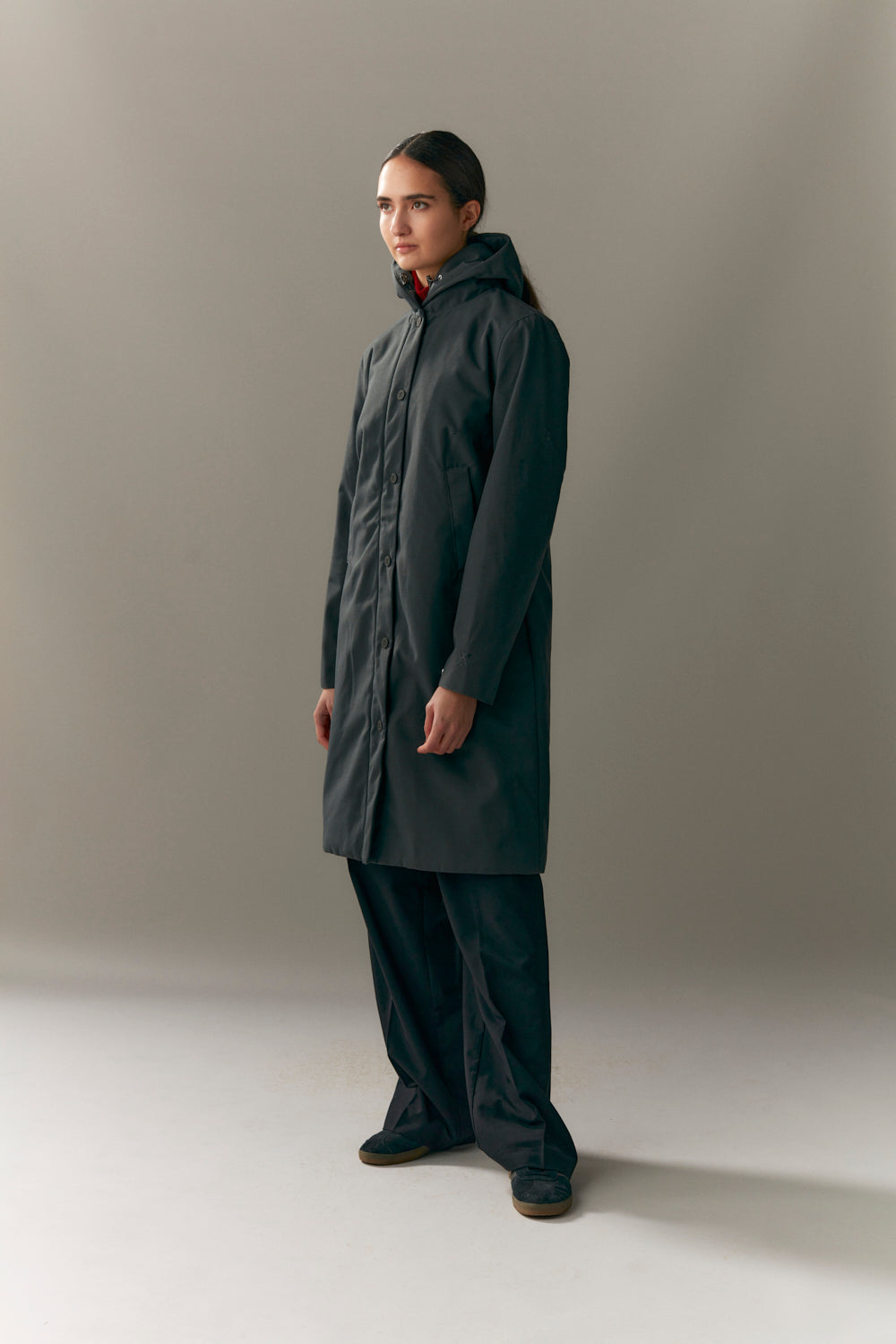 NOT SO LONG TUBE SPOILER AW23 houtskool 