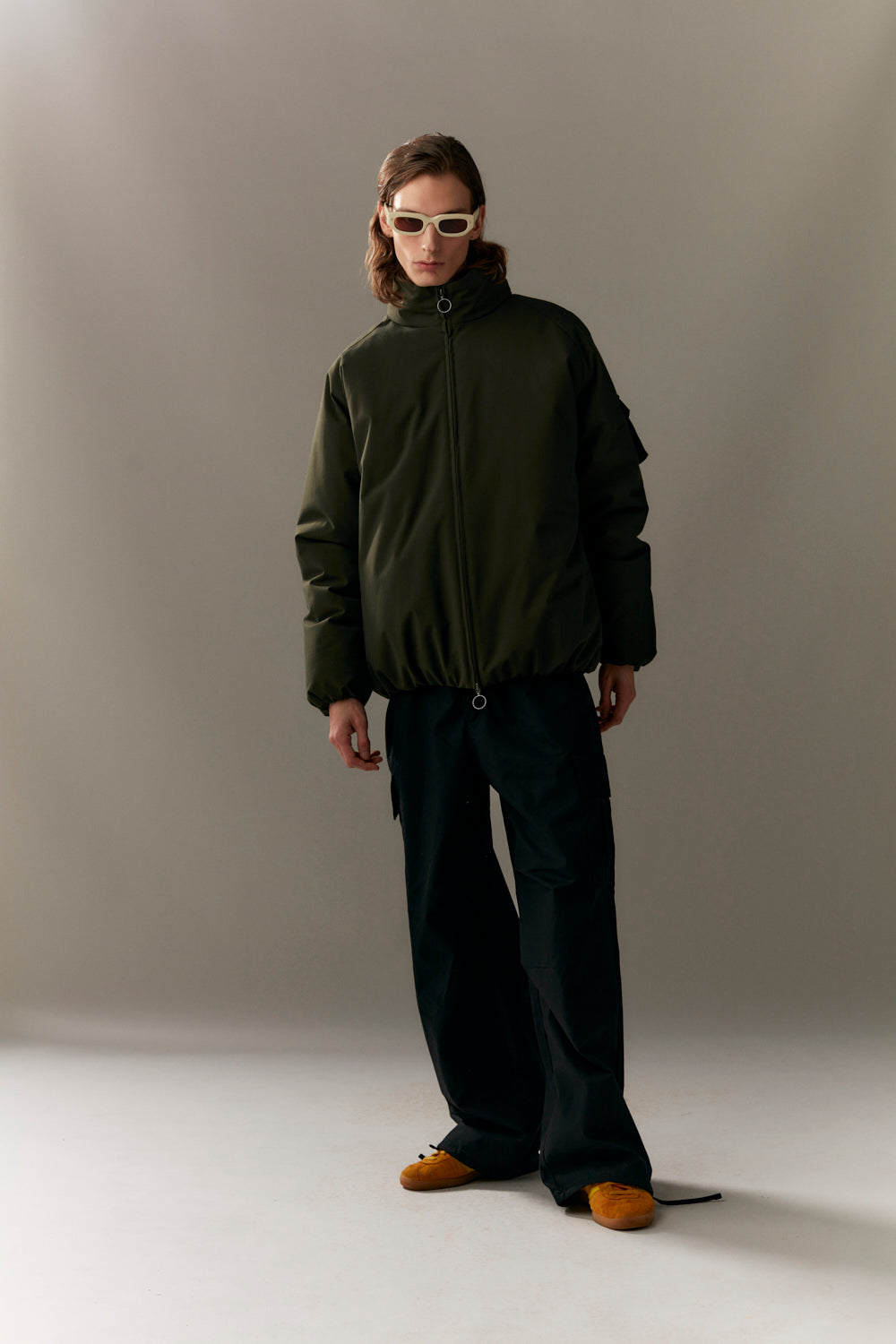 SHORT TRACKER POLY RAYON WINTER AW23 olive