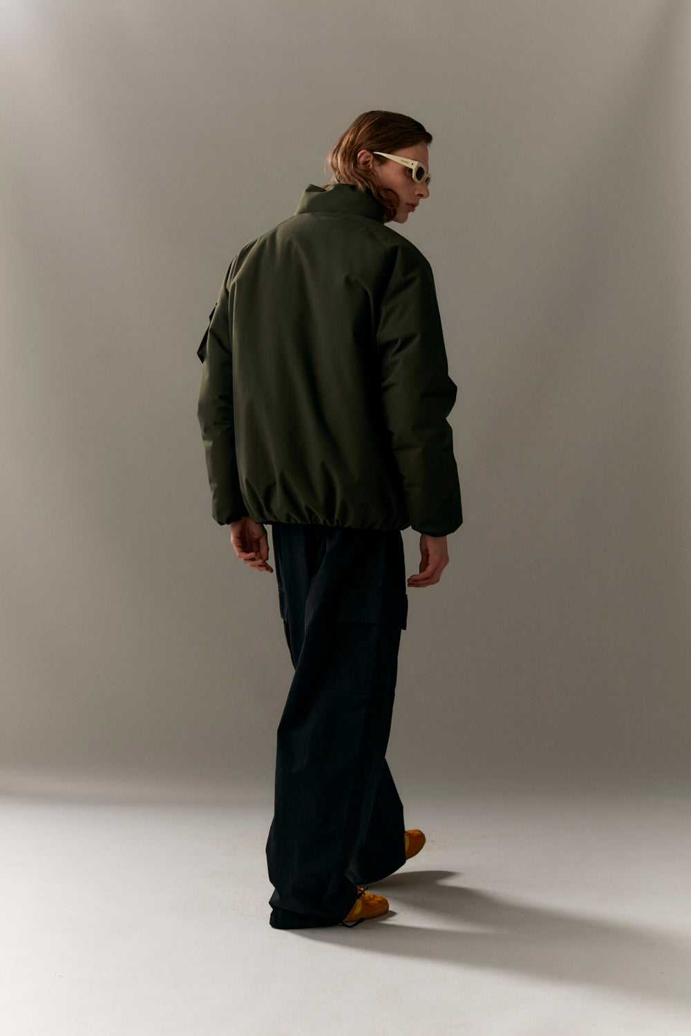 SHORT TRACKER POLY RAYON WINTER AW23 olive