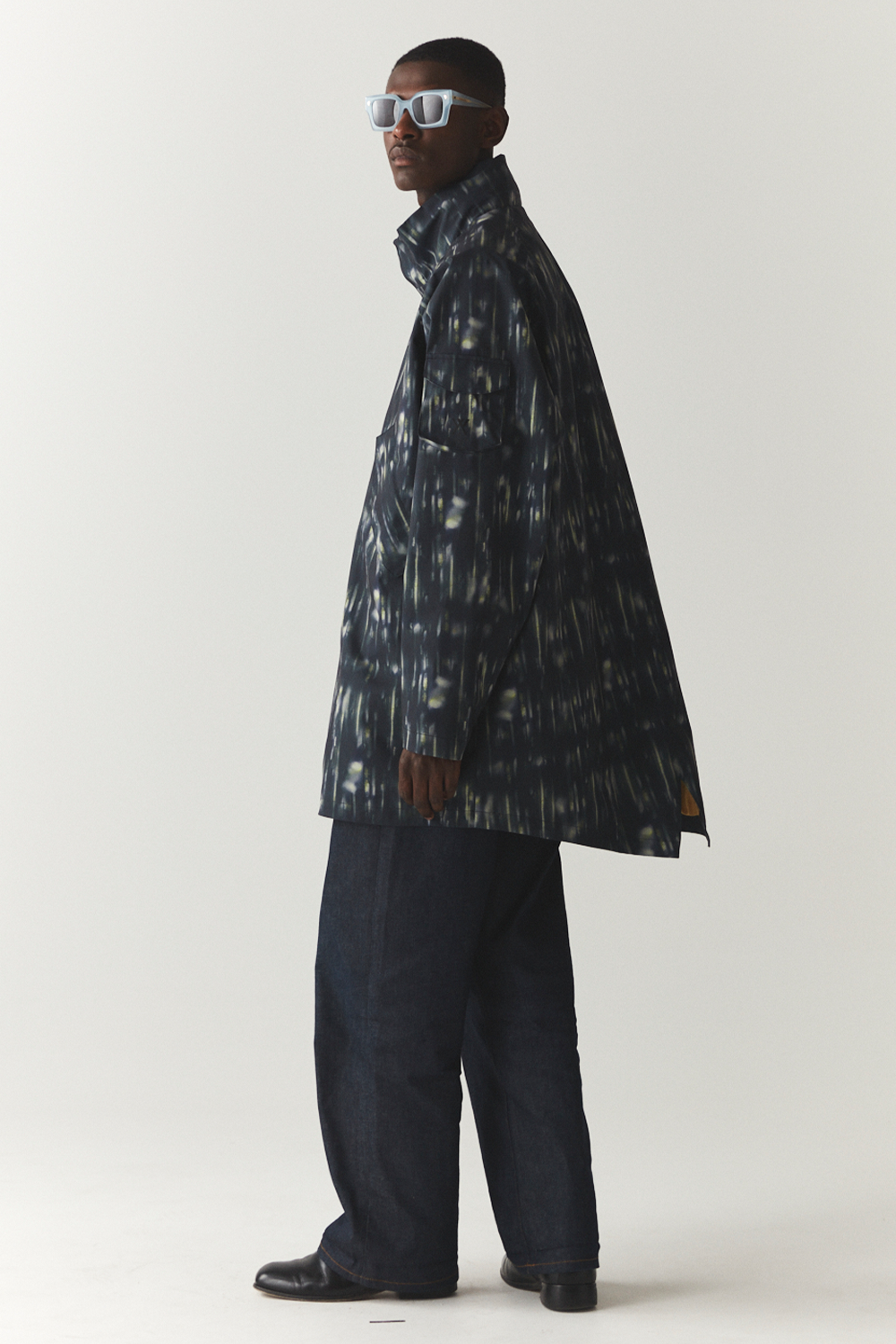 ROOMY ROSS G NEW PRINTED SS'24 NAVY