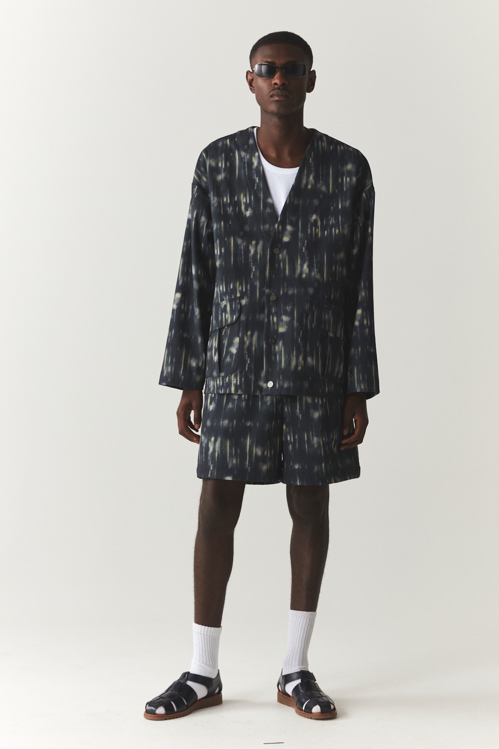 VOERING GEDRUKT UNI SS'24 NAVY 