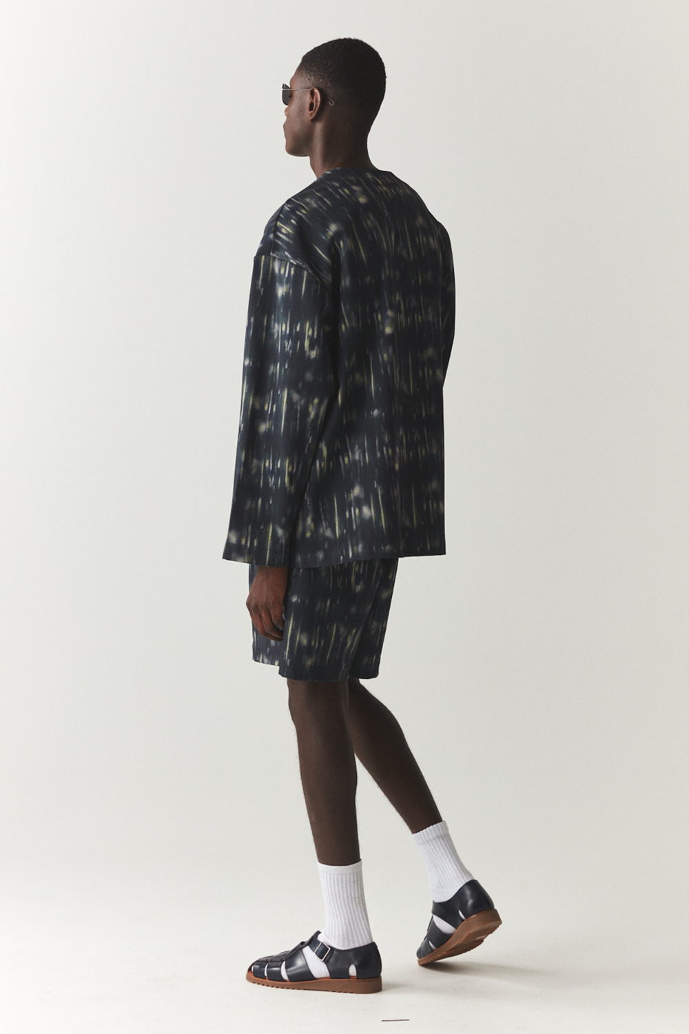VOERING GEDRUKT UNI SS'24 NAVY 