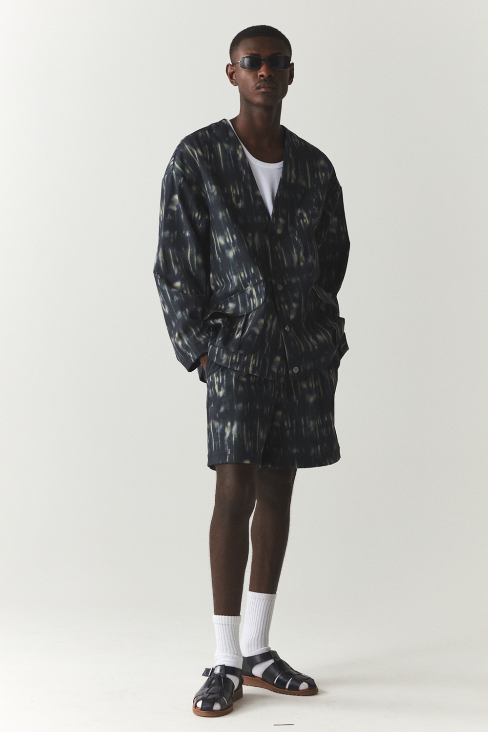 VOERING GEDRUKT UNI SS'24 NAVY 