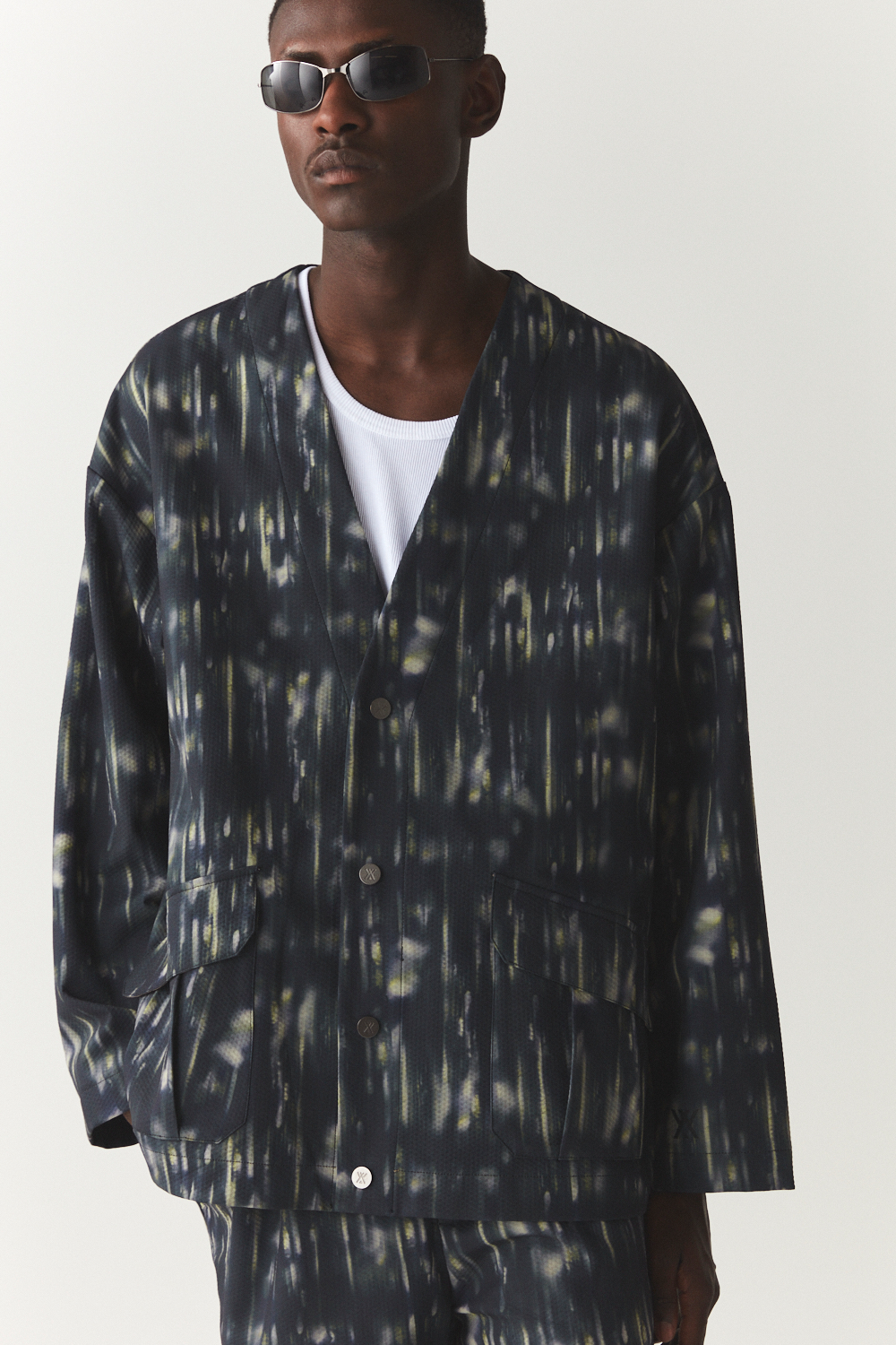 VOERING GEDRUKT UNI SS'24 NAVY 
