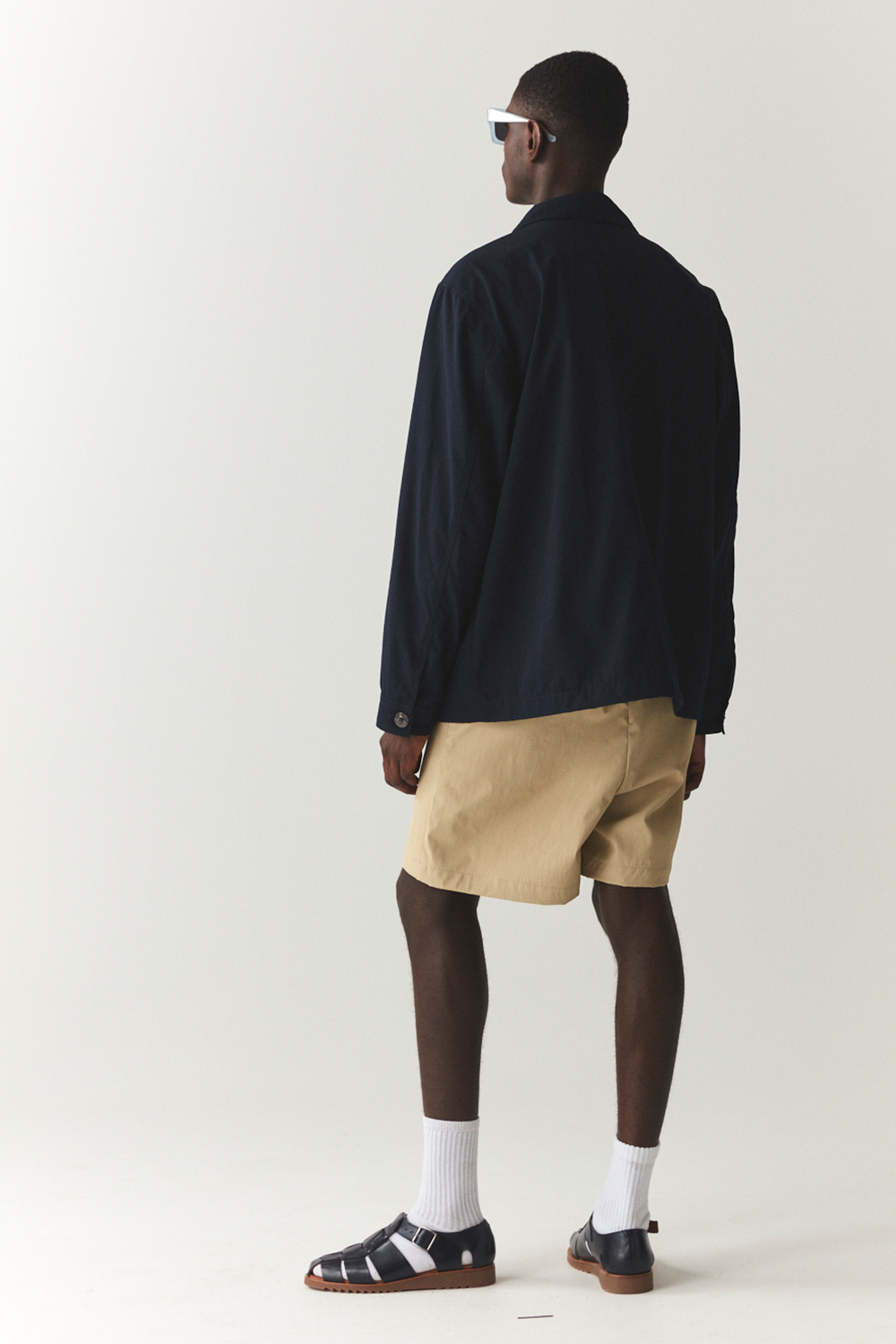 O-SHIRT CRINCLE NYLON SS'24 MARINE 