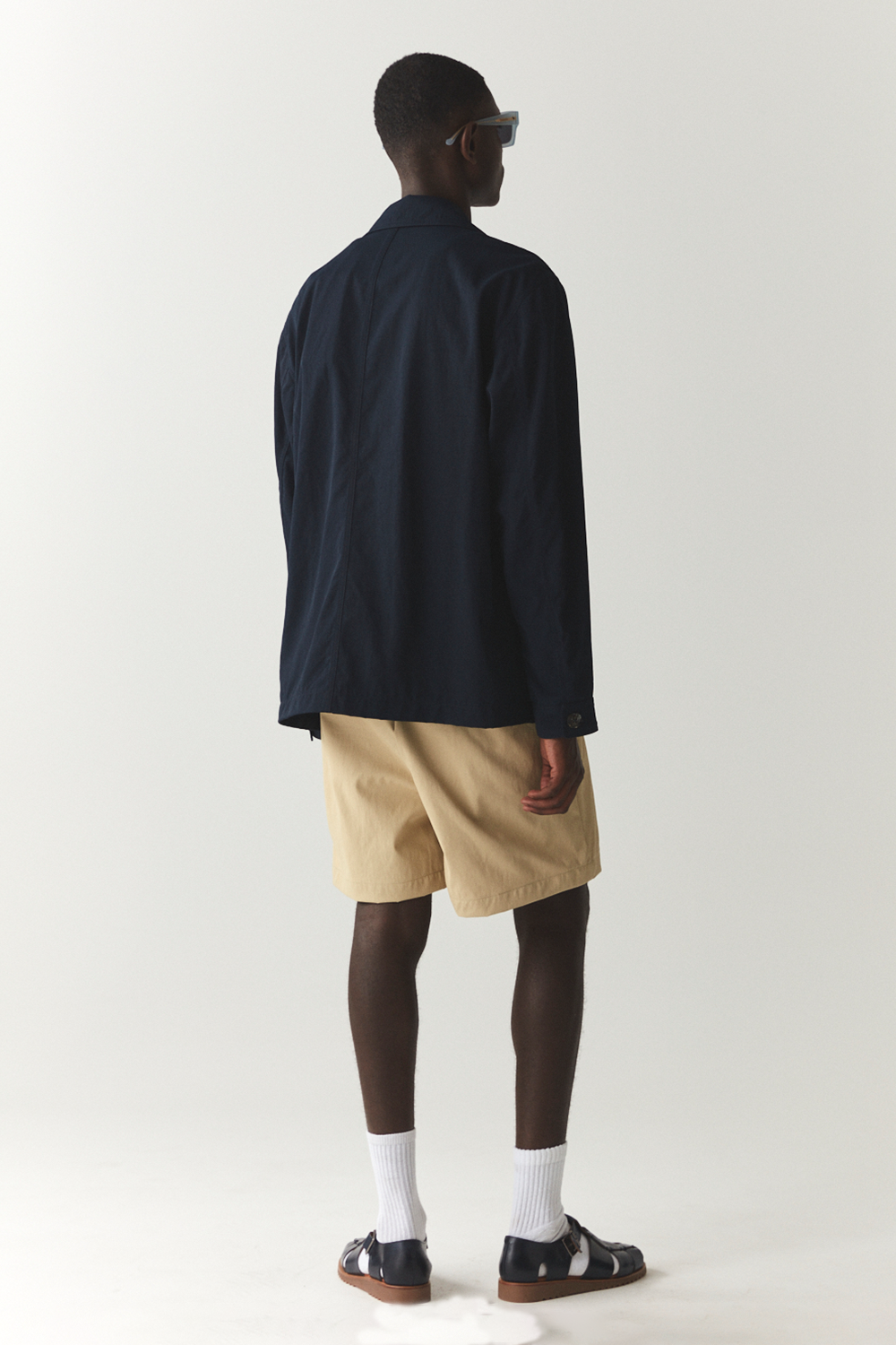 O-SHIRT CRINCLE NYLON SS'24 MARINE 