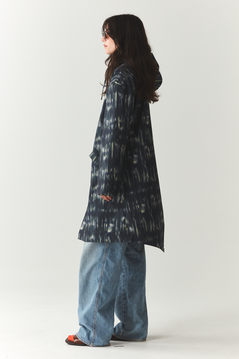 PARKA MET CAPUCHON VISTALEN PRINT SS'24 MARINE 