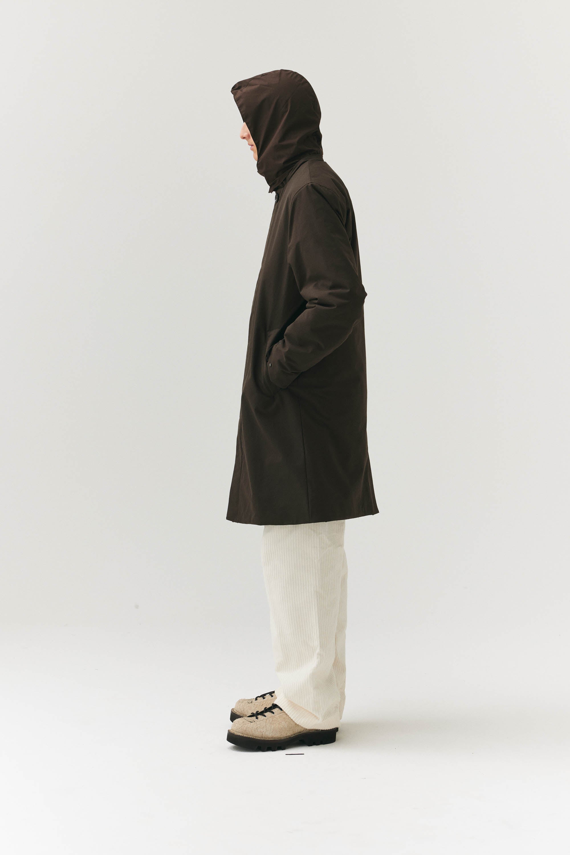 LONG DONG POLYRAYON WOOL LOOK AW24 CHESTNUT