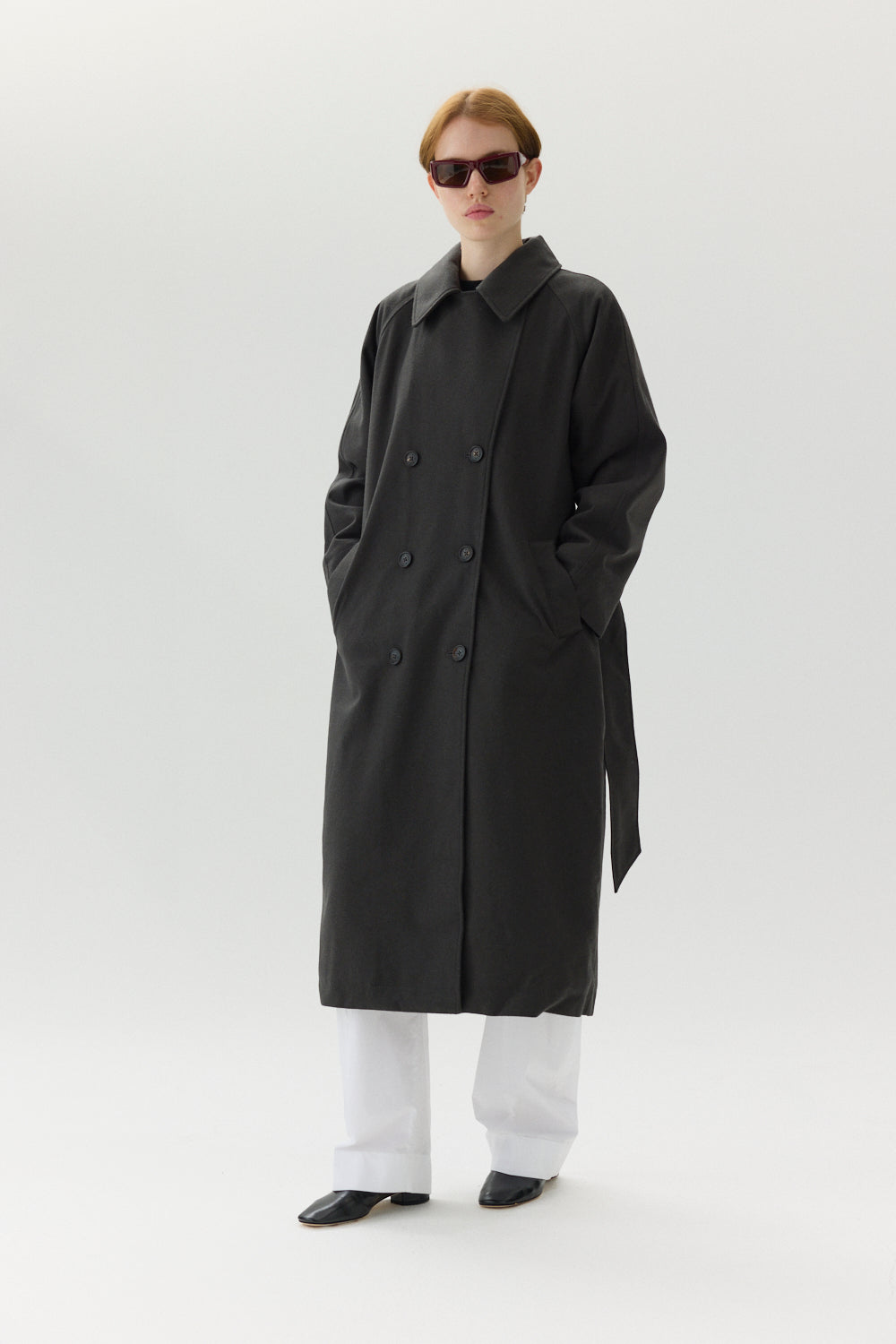 ROOMY TRENCH TECHWOOL AW24 FOREST GREEN