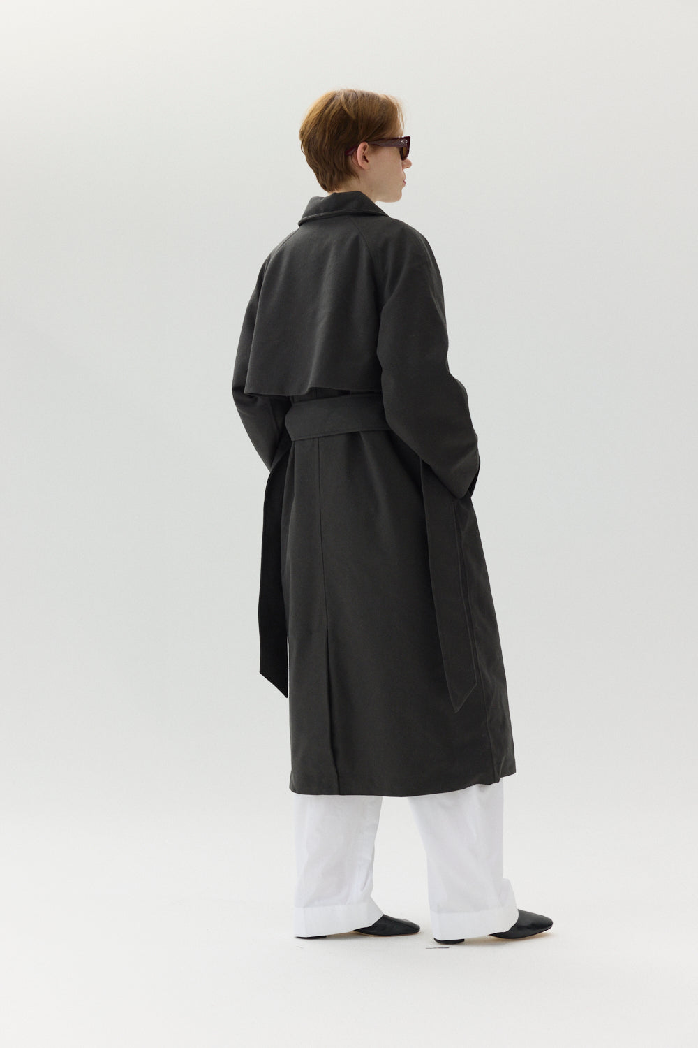 ROOMY TRENCH TECHWOOL AW24 FOREST GREEN