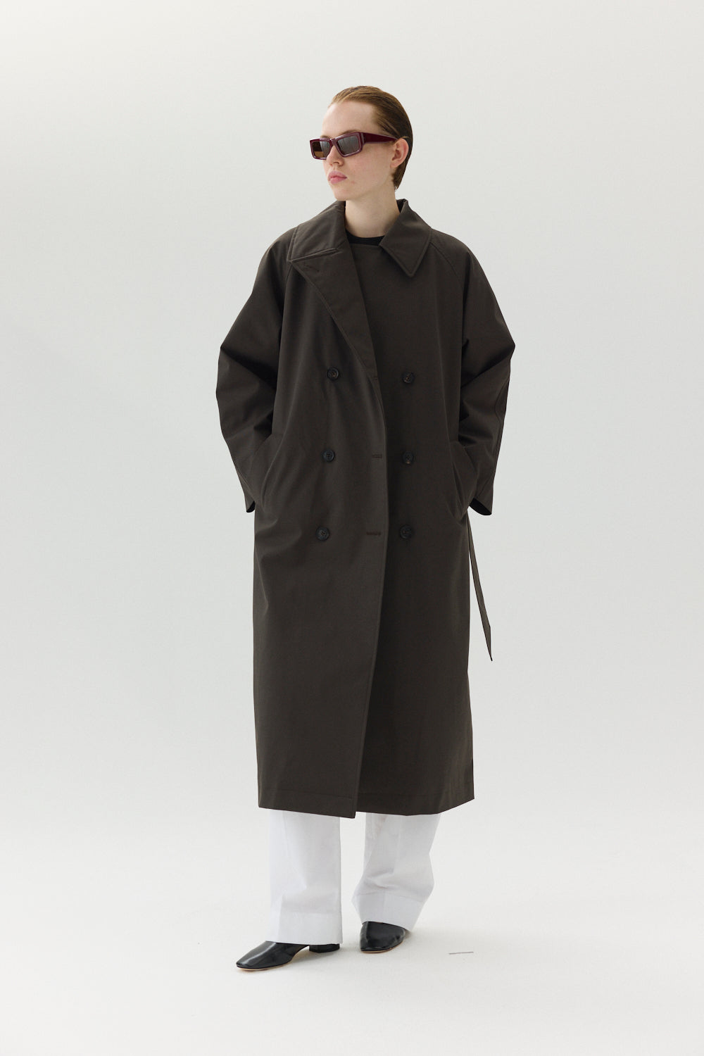 ROOMY TRENCH NIN SPIN AW24 FADED COFFEE