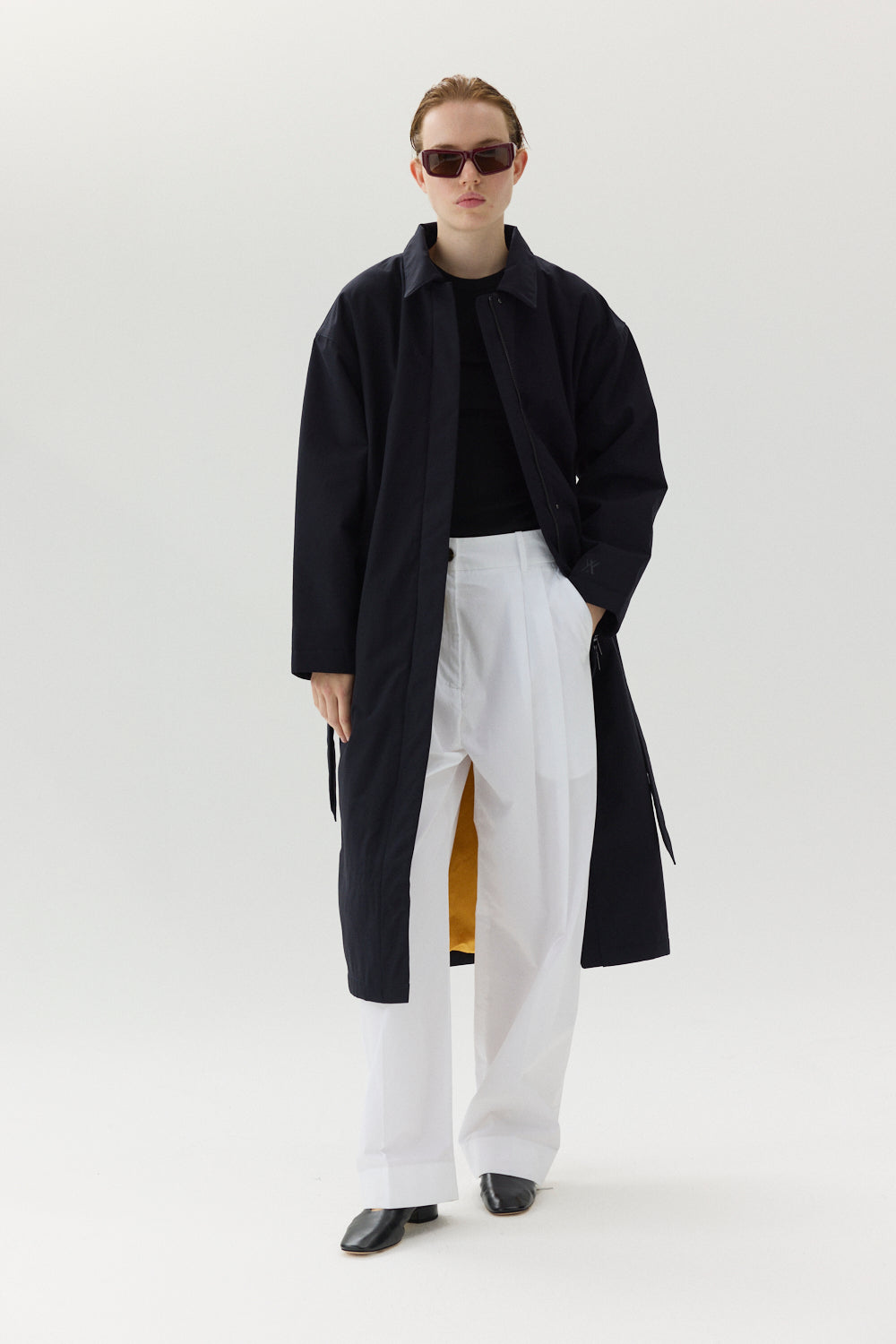 RACHEL G Poly Rayon AW24 NAVY