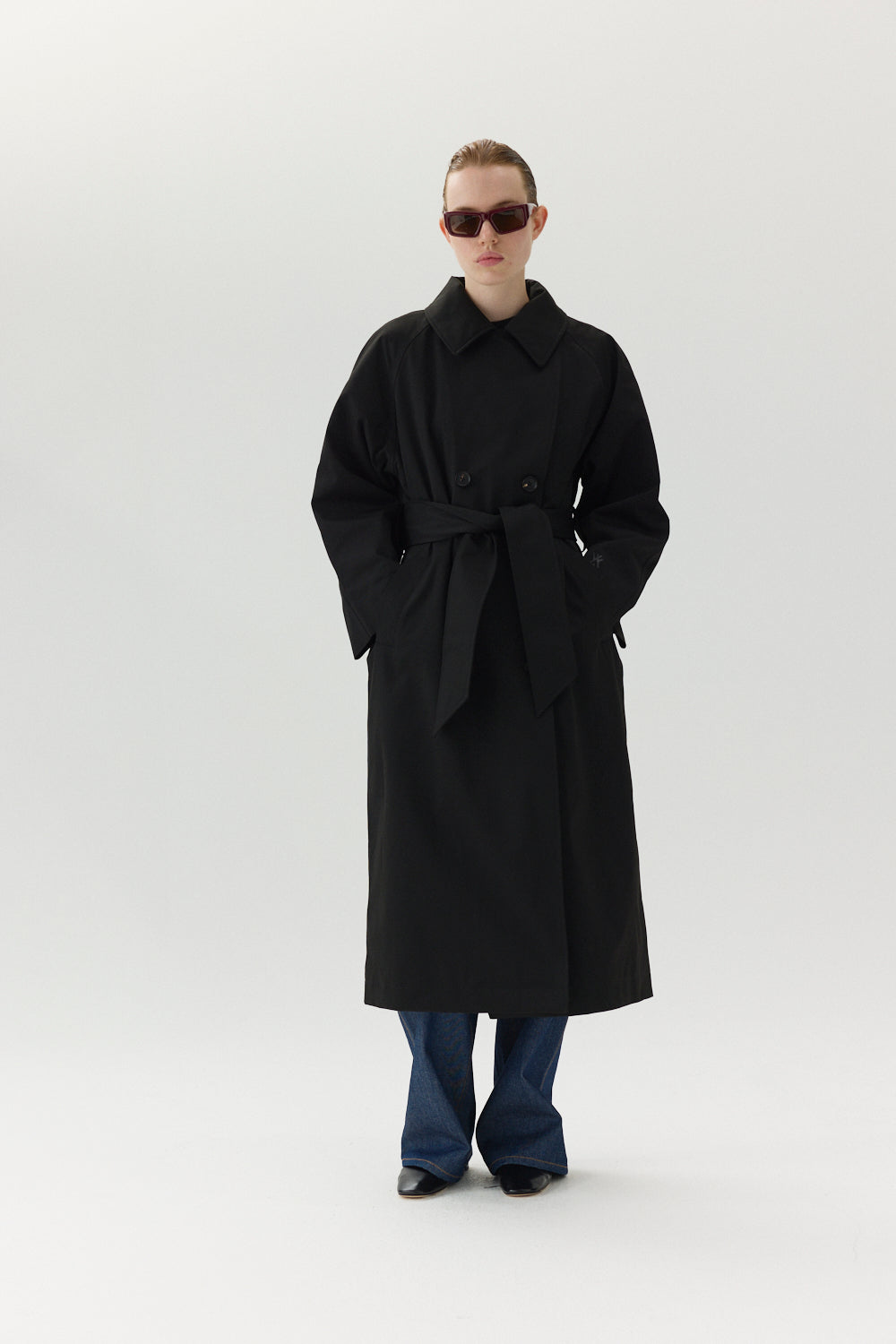 ROOMY TRENCH NIN SPIN AW24 BLACK