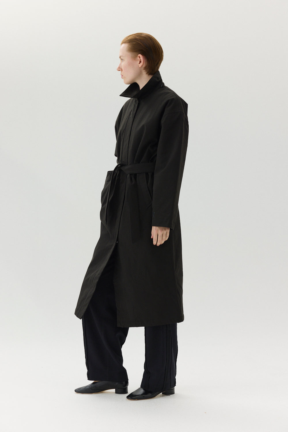 RACHEL G Poly Rayon AW24 BLACK