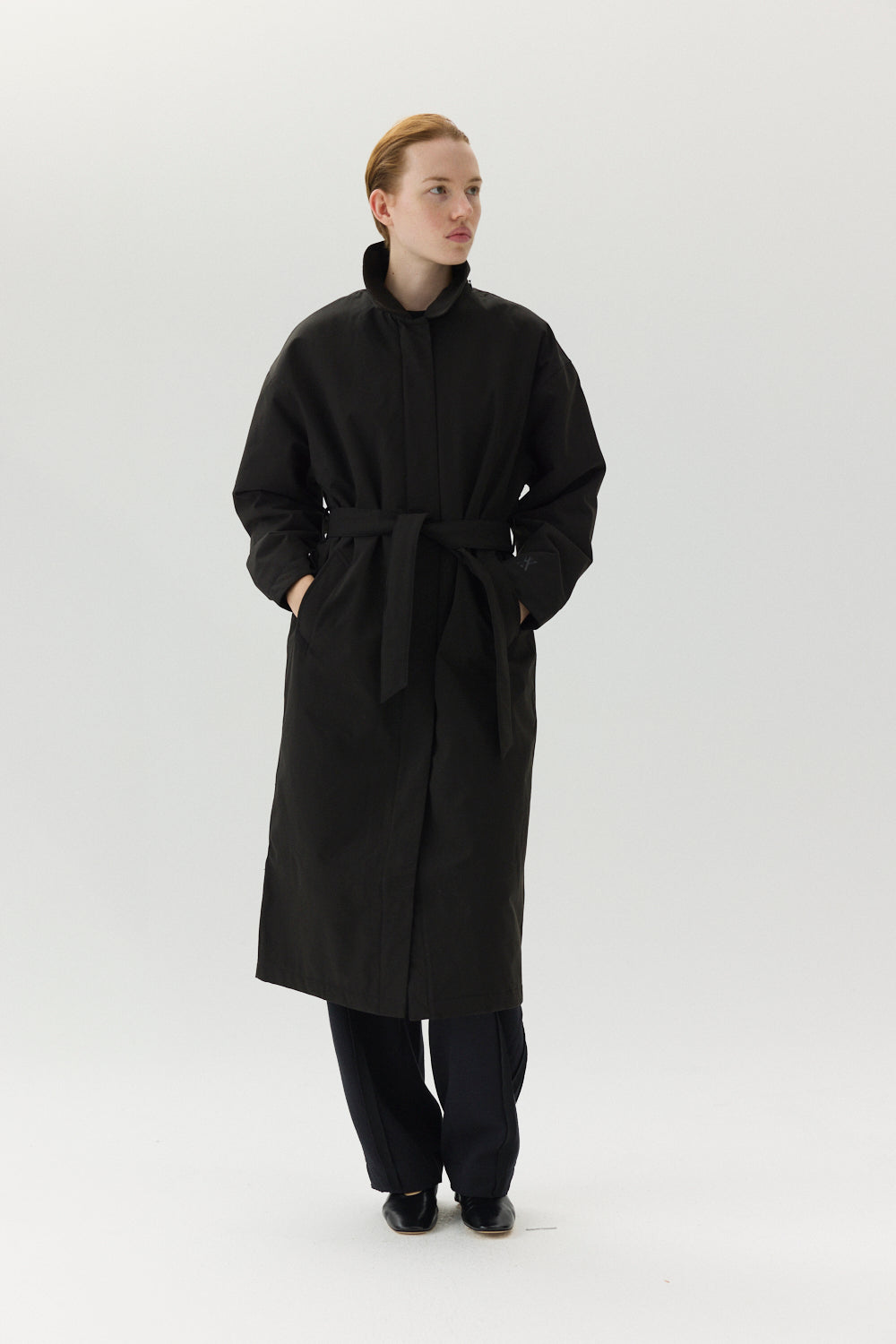 RACHEL G Poly Rayon AW24 BLACK